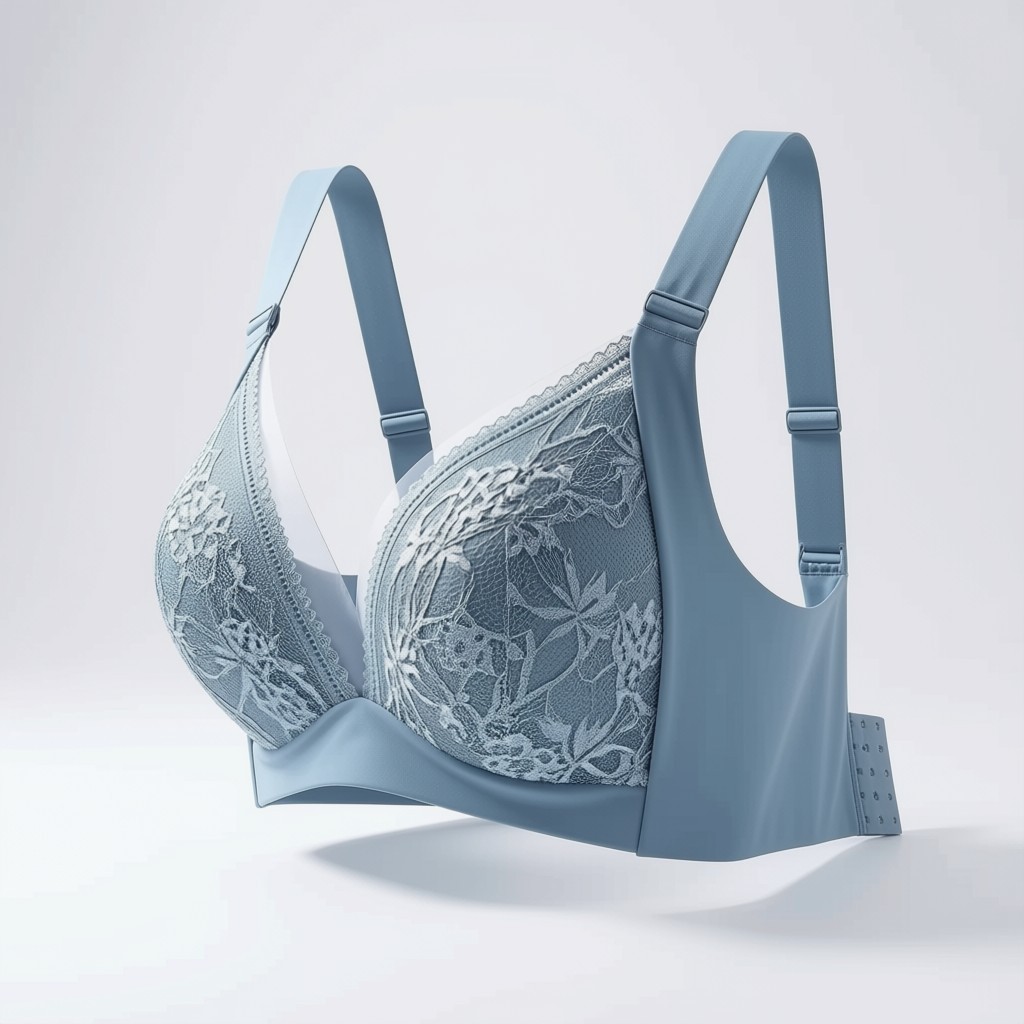 Women’s Plus Size Lace Wire Free Padded Seamless Comfort Bra Vest Soft Bralette