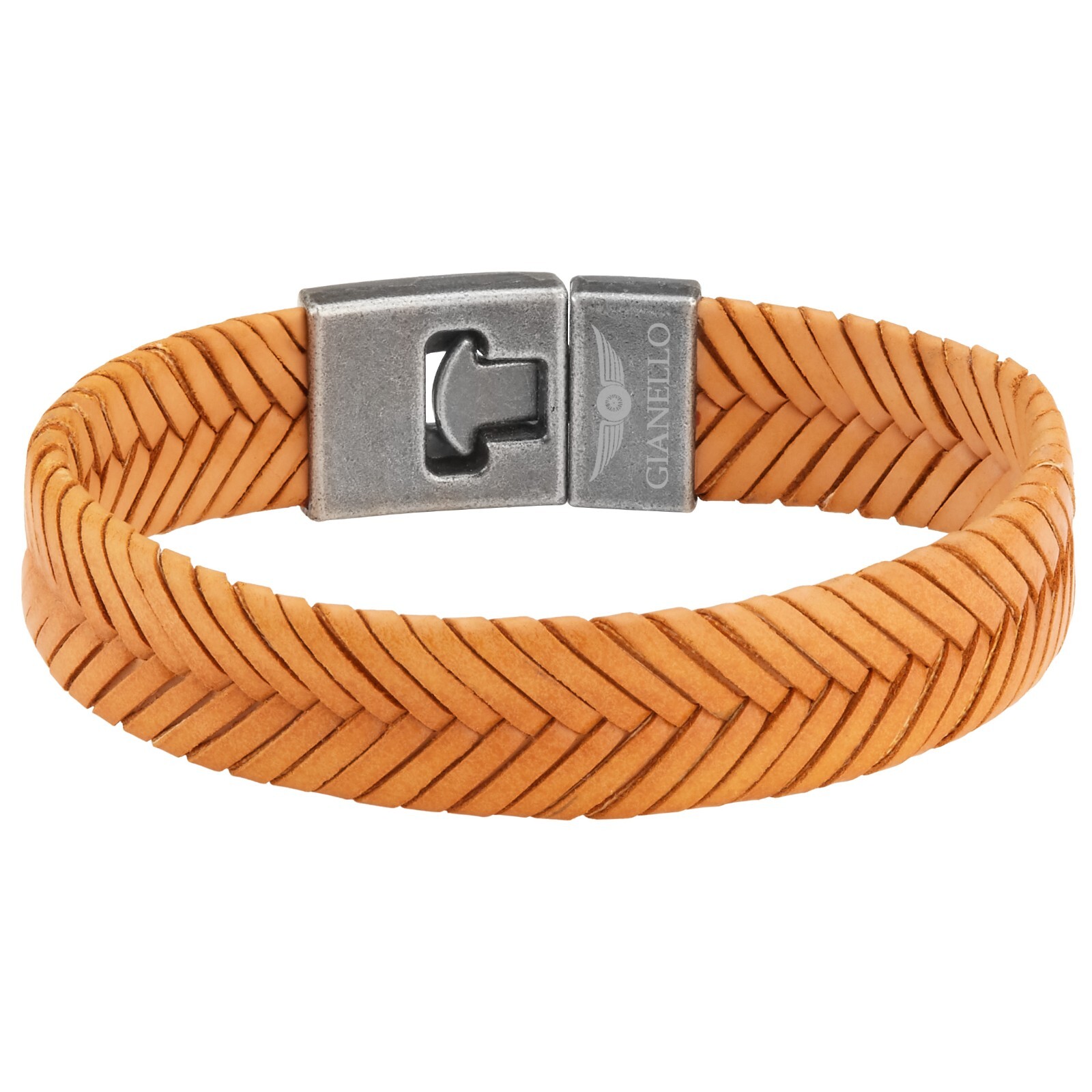 Gianello Handmade Men’s Rope Twist Bracelet (Large-8.5 inch)