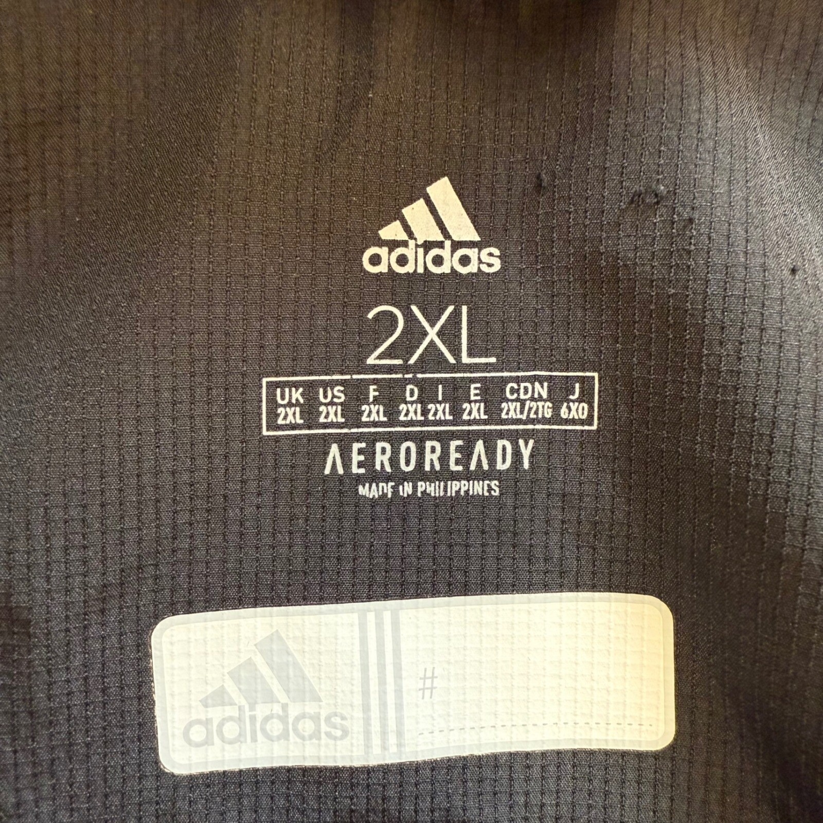 Adidas Jacket Men’s 2XL Aeroready Black Full Zip Windbreaker All Season DW6876