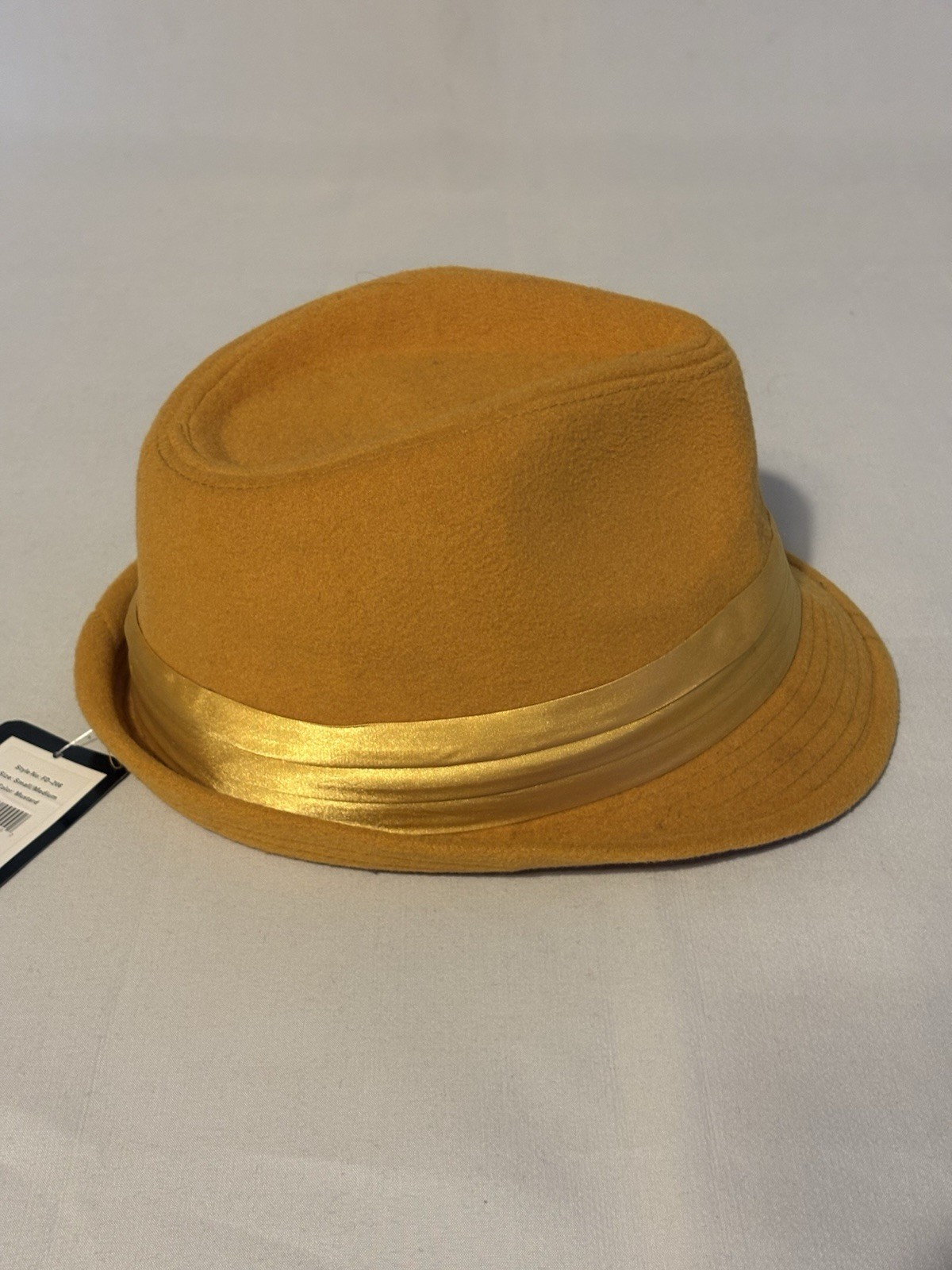Bruno Capelo Fedora Mustard Color Small to Medium, New With Tags