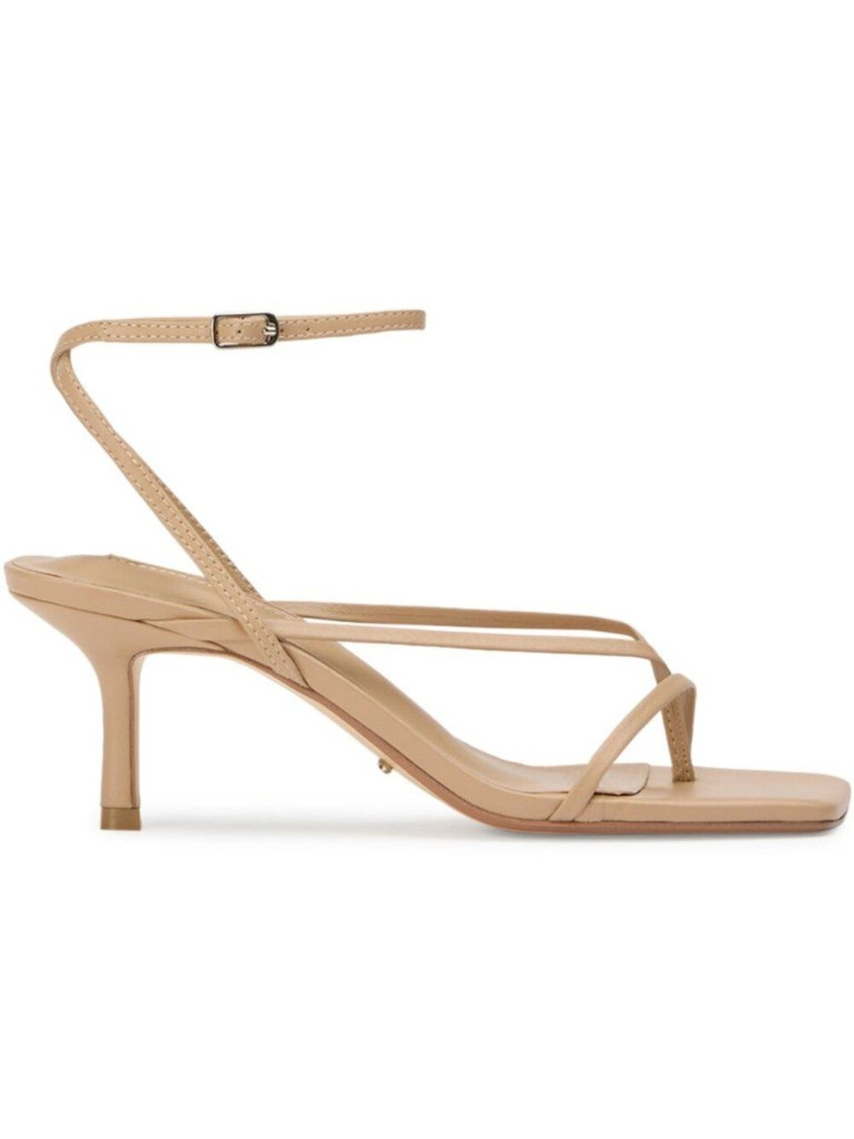 Tony Bianco Avi Sandal in Skin Nappa cream strappy kitten heel open toe nude