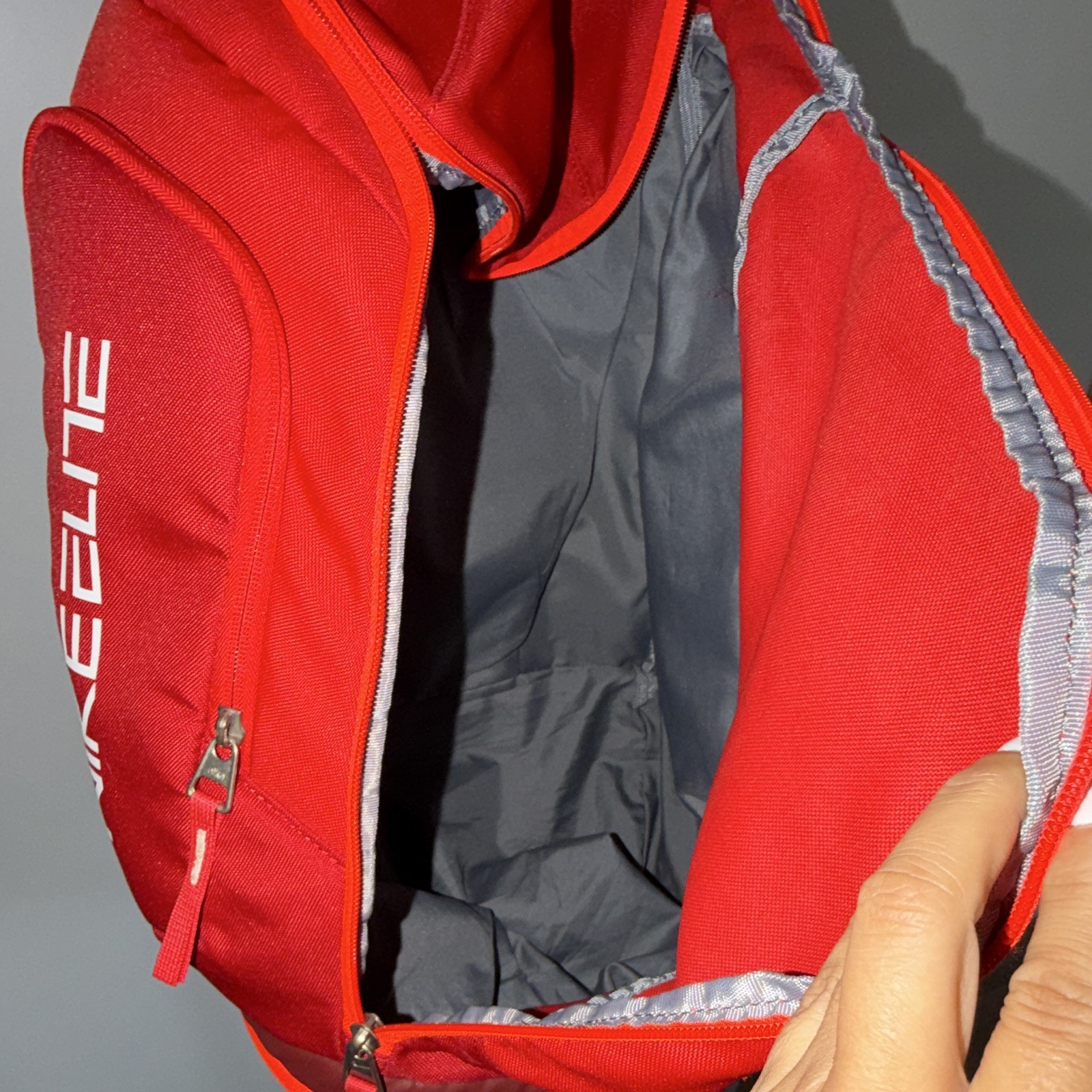 Nike Elite Quad Zip System Backpack Lightweight Red