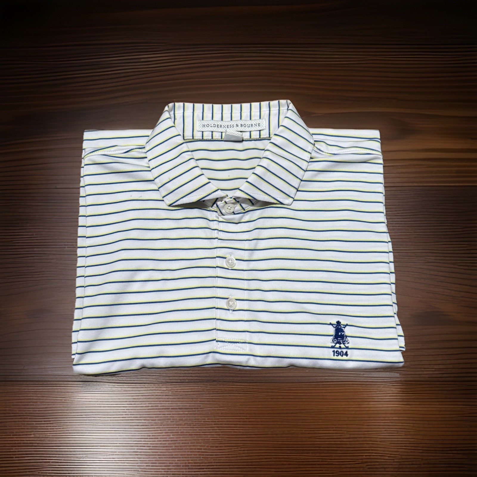Holderness & Bourne Polo The Sutton Mens Large Tailored Fit Size Large