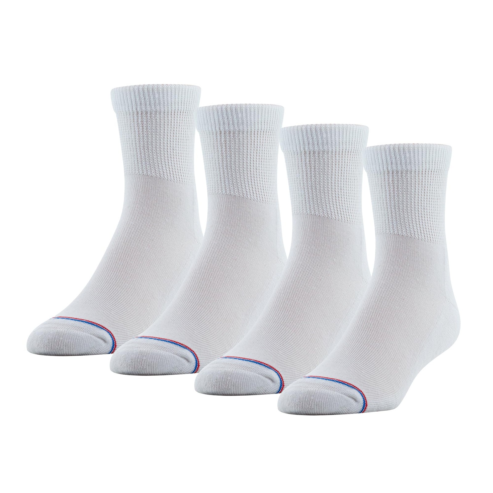Medipeds 8 Pack Diabetic Quarter Socks Men 7-12 Women 10-13 Moisture Wicking