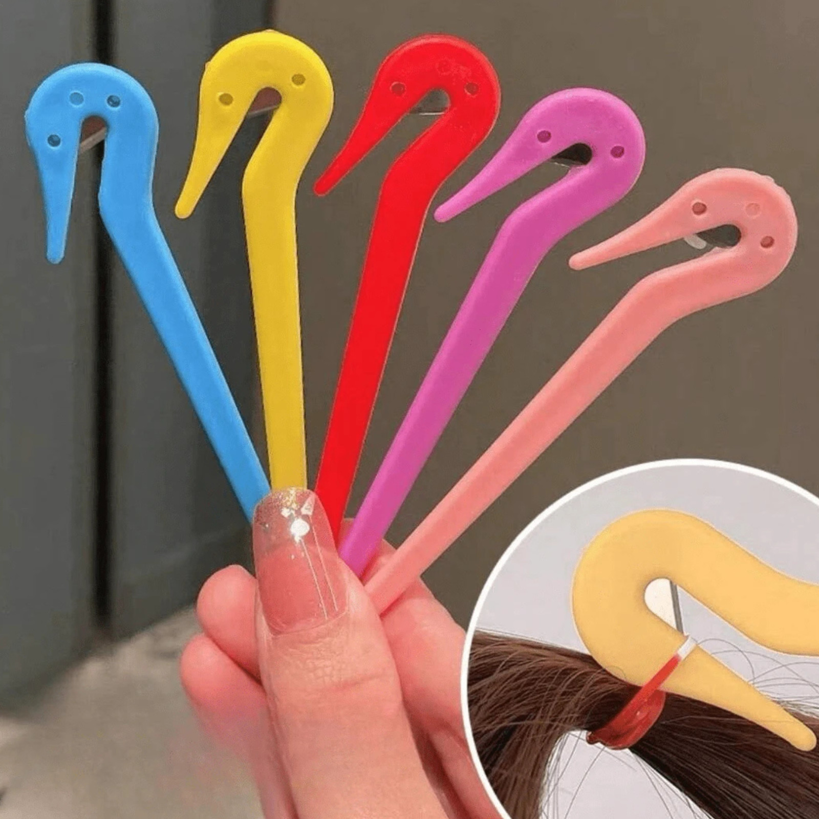 2x Elastic Hair Band Cutter Disposable Rubber Band Remover Hair Tie Cutting Tool