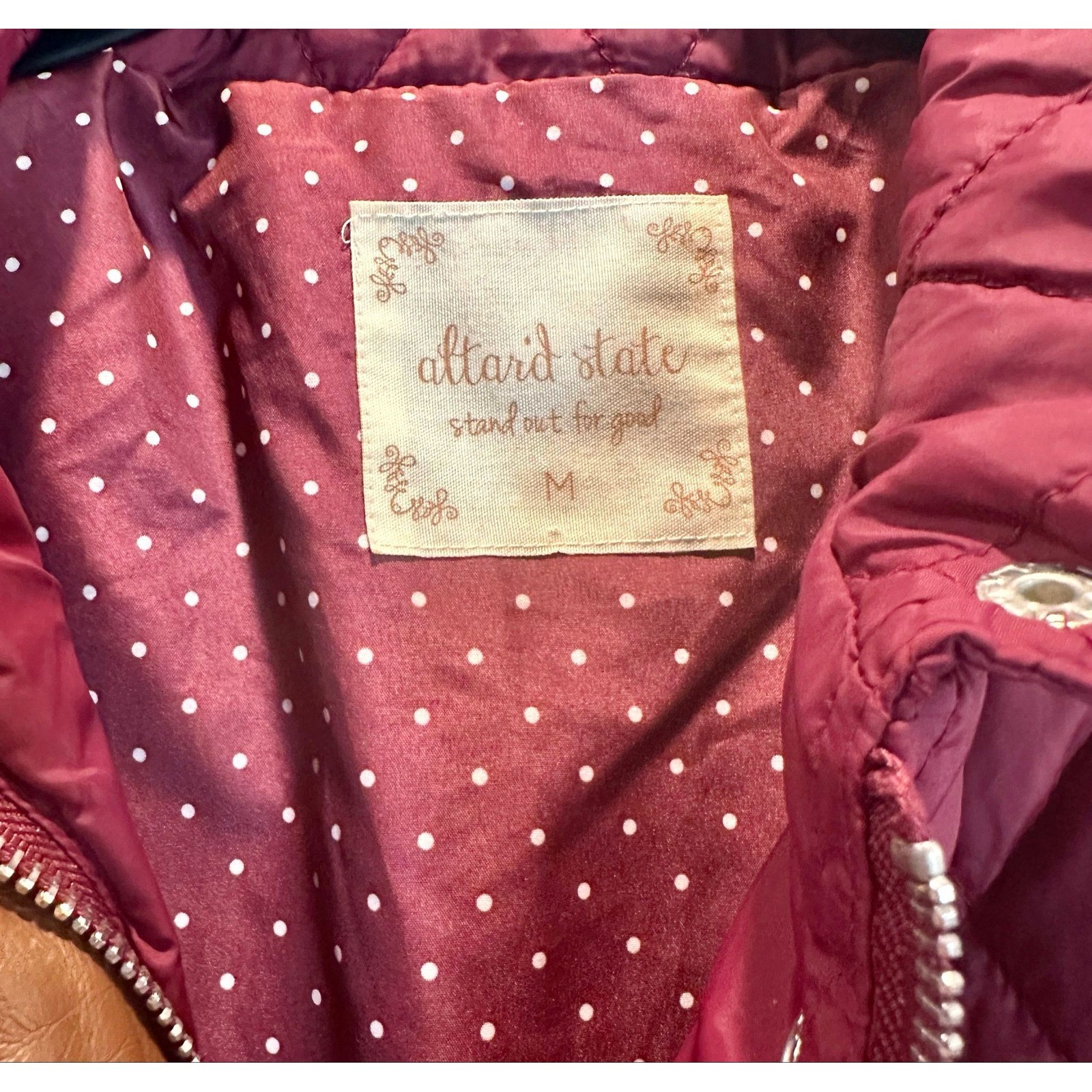 Altar’d State Red Trimmed Vest Sz Medium