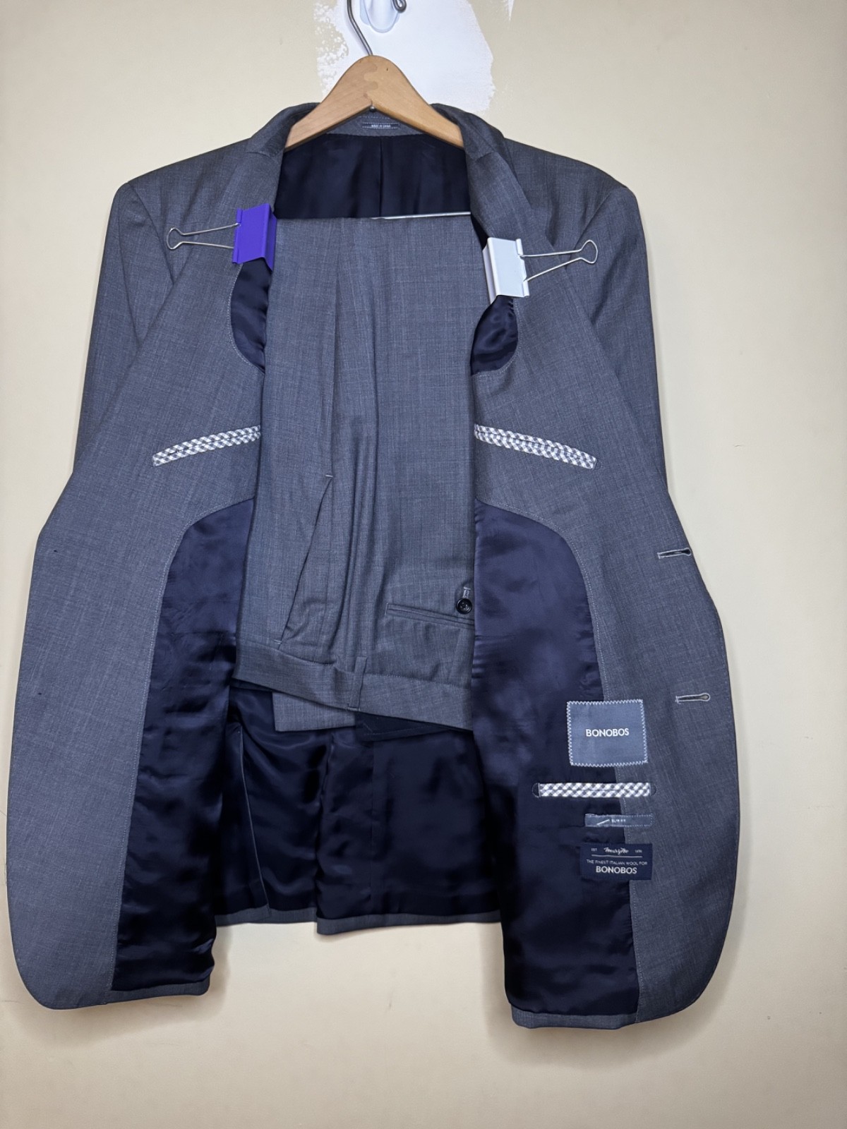 Bonobos Foundation Suit | Light Grey | Slim Fit | Marzotto Italian Wool