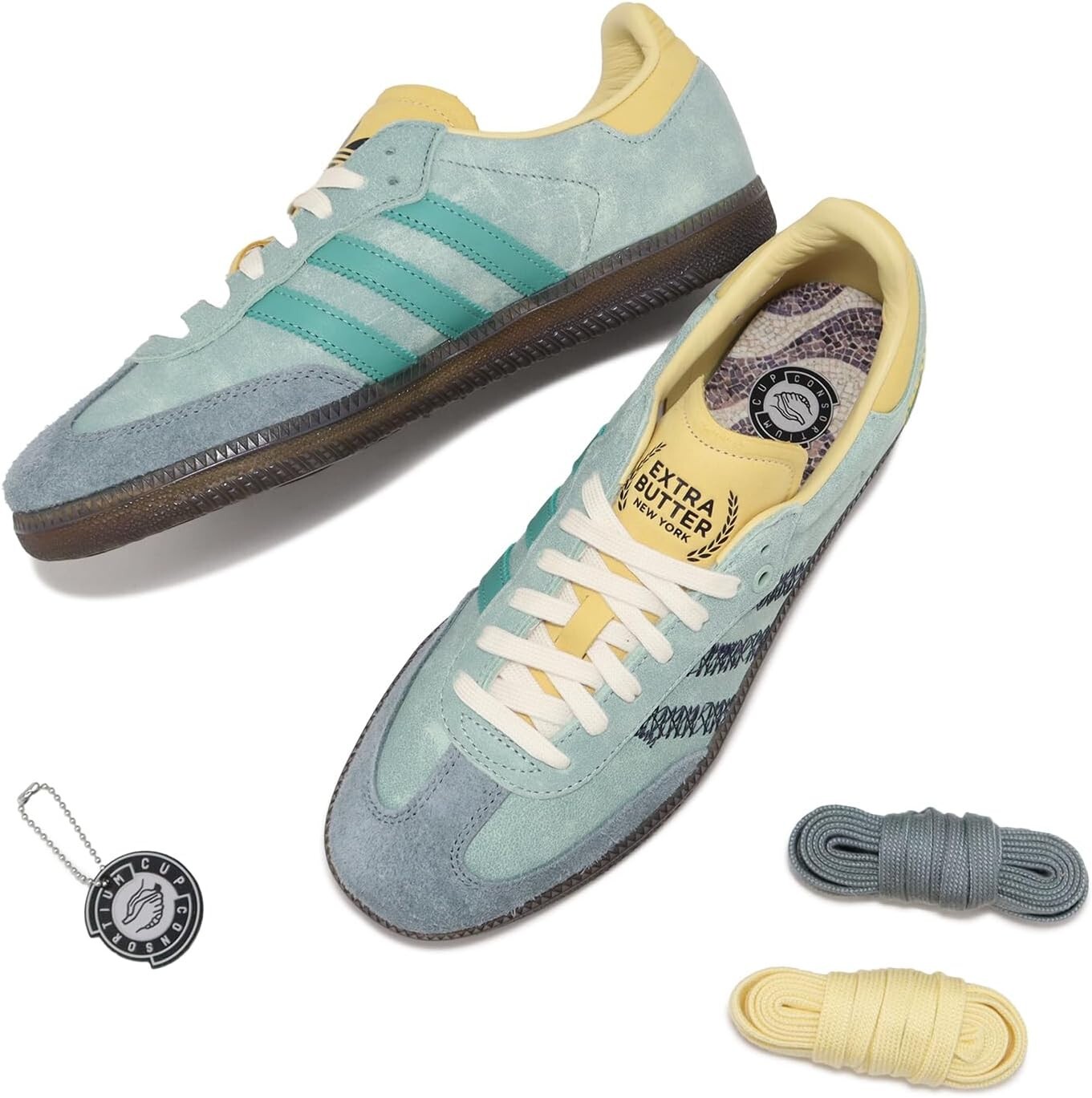 Extra Butter adidas Originals Consortium Samba IE0174 Chalk White Gum [US 7-12]