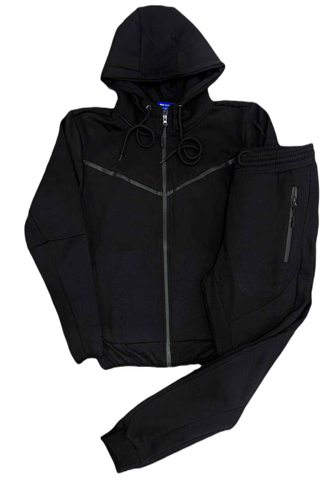 Men’s Tech Sweatsuit Fleece Jogger Suit Warm Heavy Material