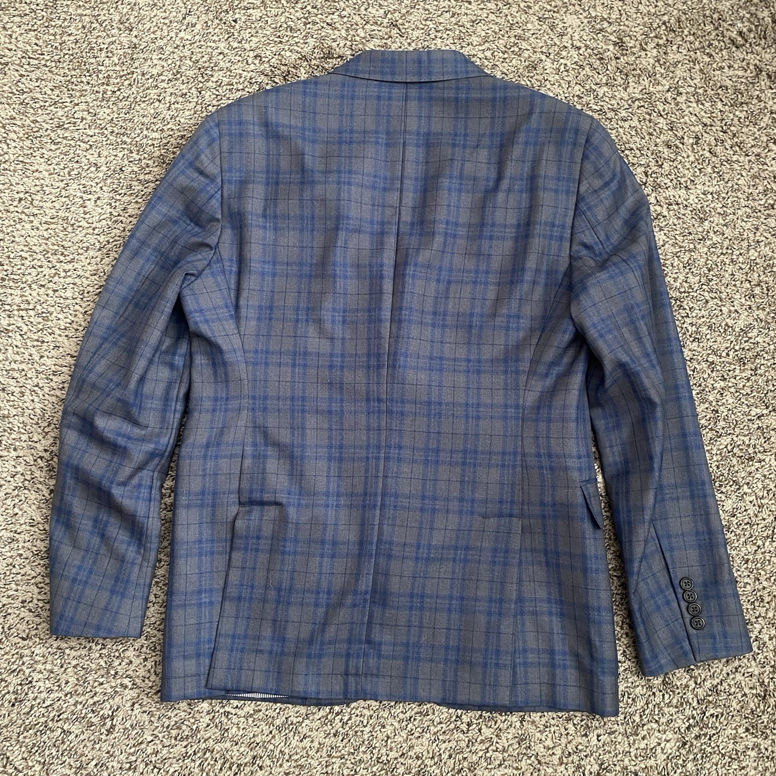 Todd Snyder Gray Blue Plaid Two Button Sports Coat Blazer Mayfair Fit Sz 40R