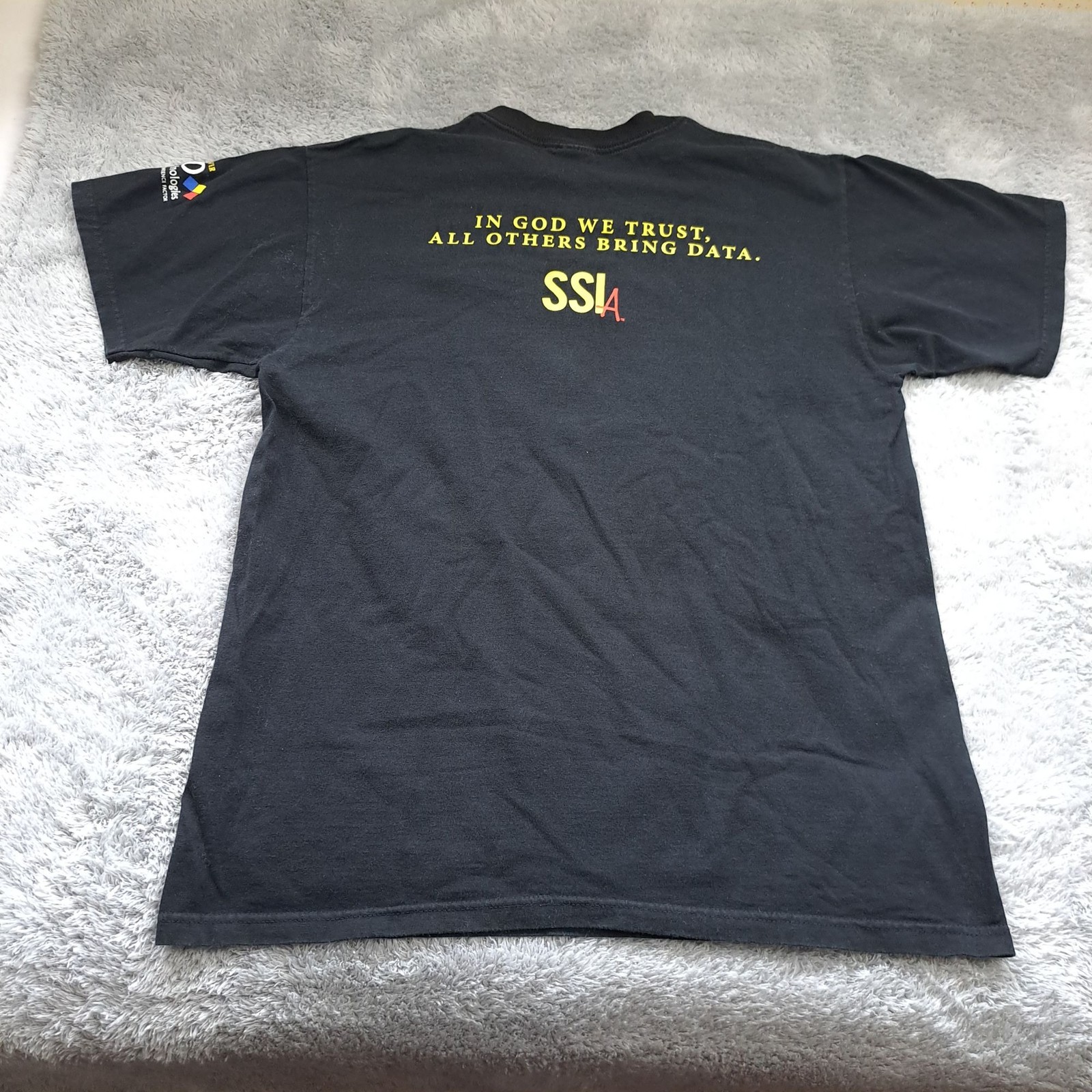 SSIA Rethink Optics Metrology TShirt Black Large Anvil QED Technologies Logo