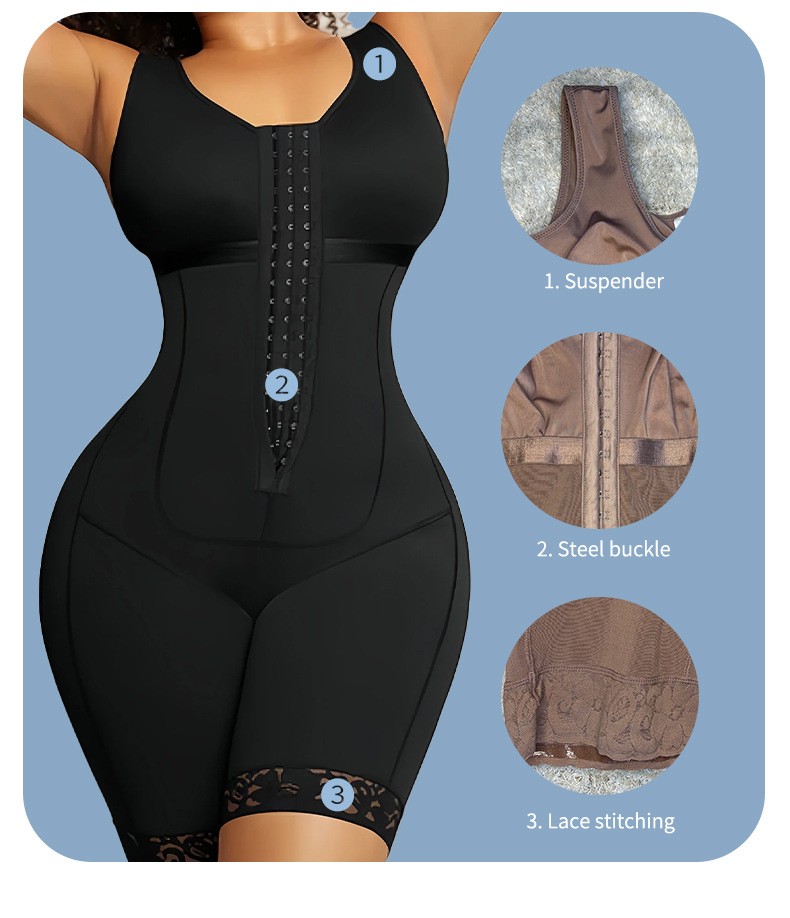 One Piece Shapewear Cinched Abdomen Lifted Buttocks Tight Arched Buttocks Corset