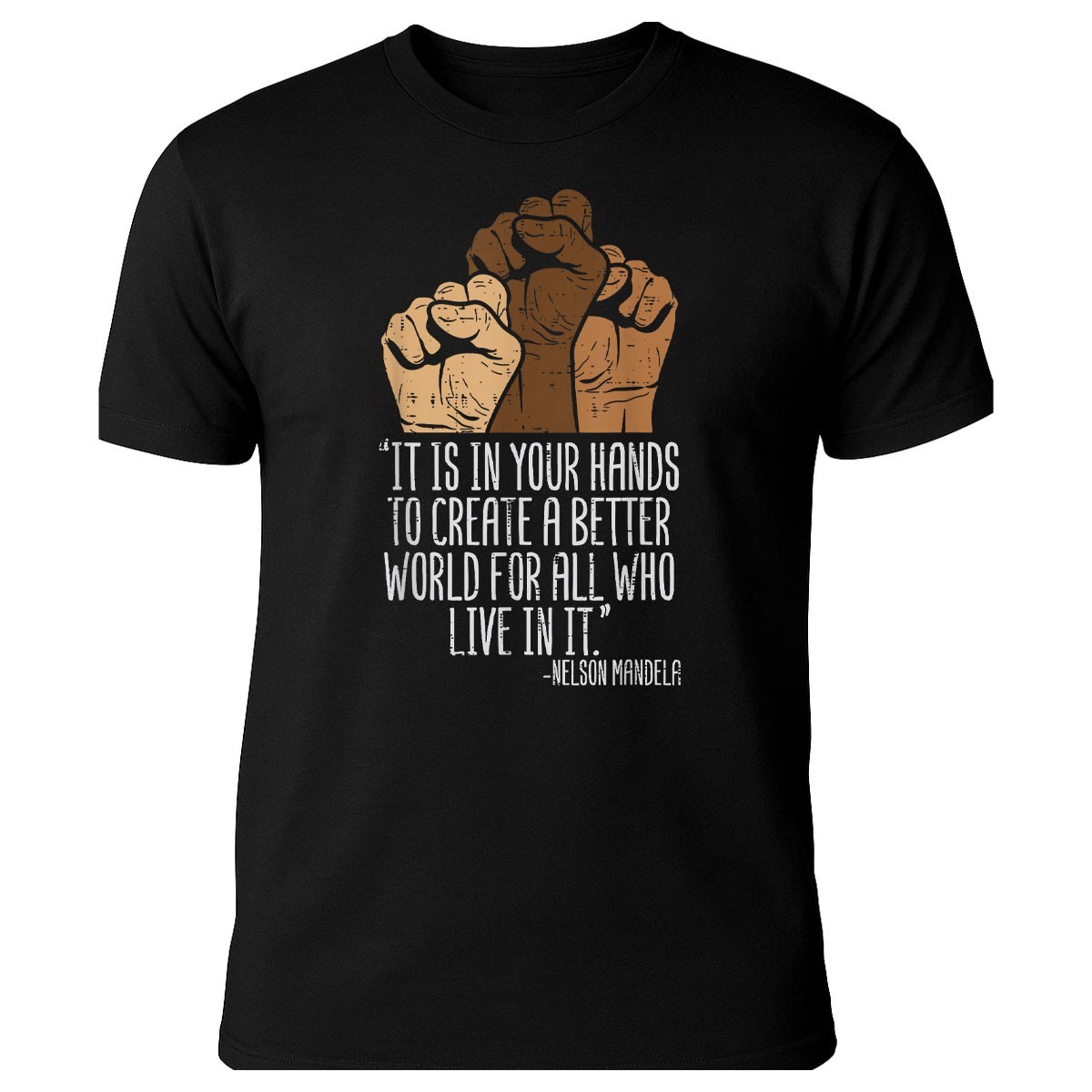 Your Hands Create a Better World Shirt – BLM Activism Unity Empowerment Tee