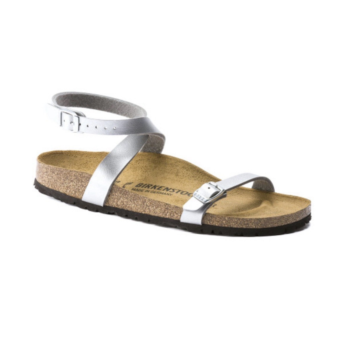 Birkenstock Daloa Gladiator Silver Sandals Buckle Women’s US 7.5 EU 38