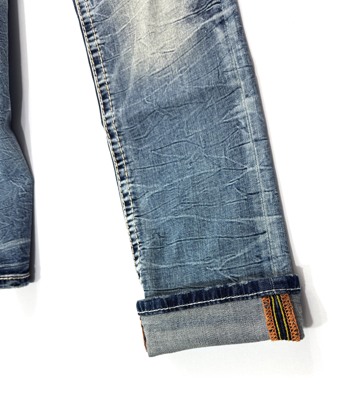 Rock Revival Raelyn Straight Distressed Blue Jeans Mens 29 – 38