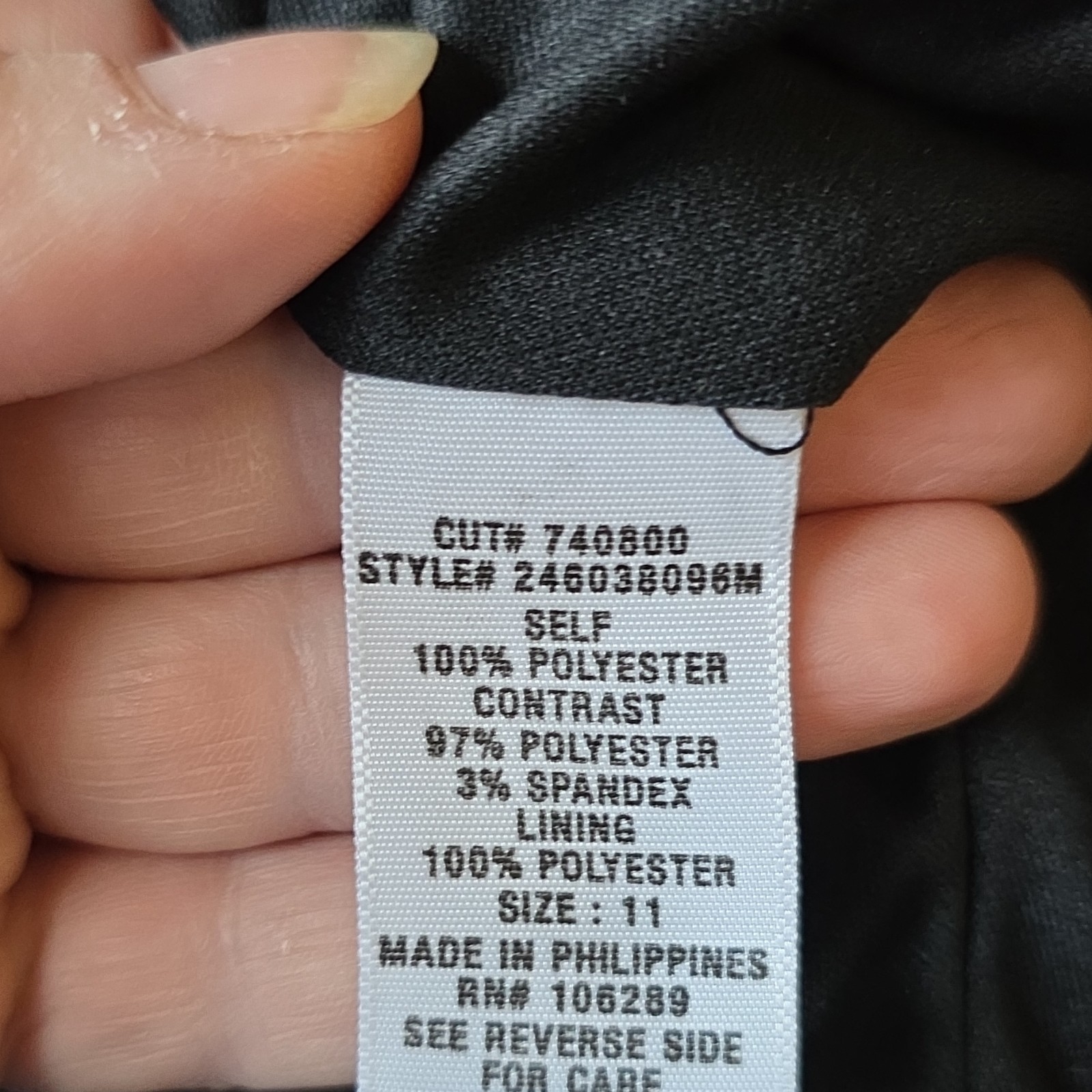 maurices Size 11 Black/Blue Strapless Satin mini Ballgown Prom Dress Bow