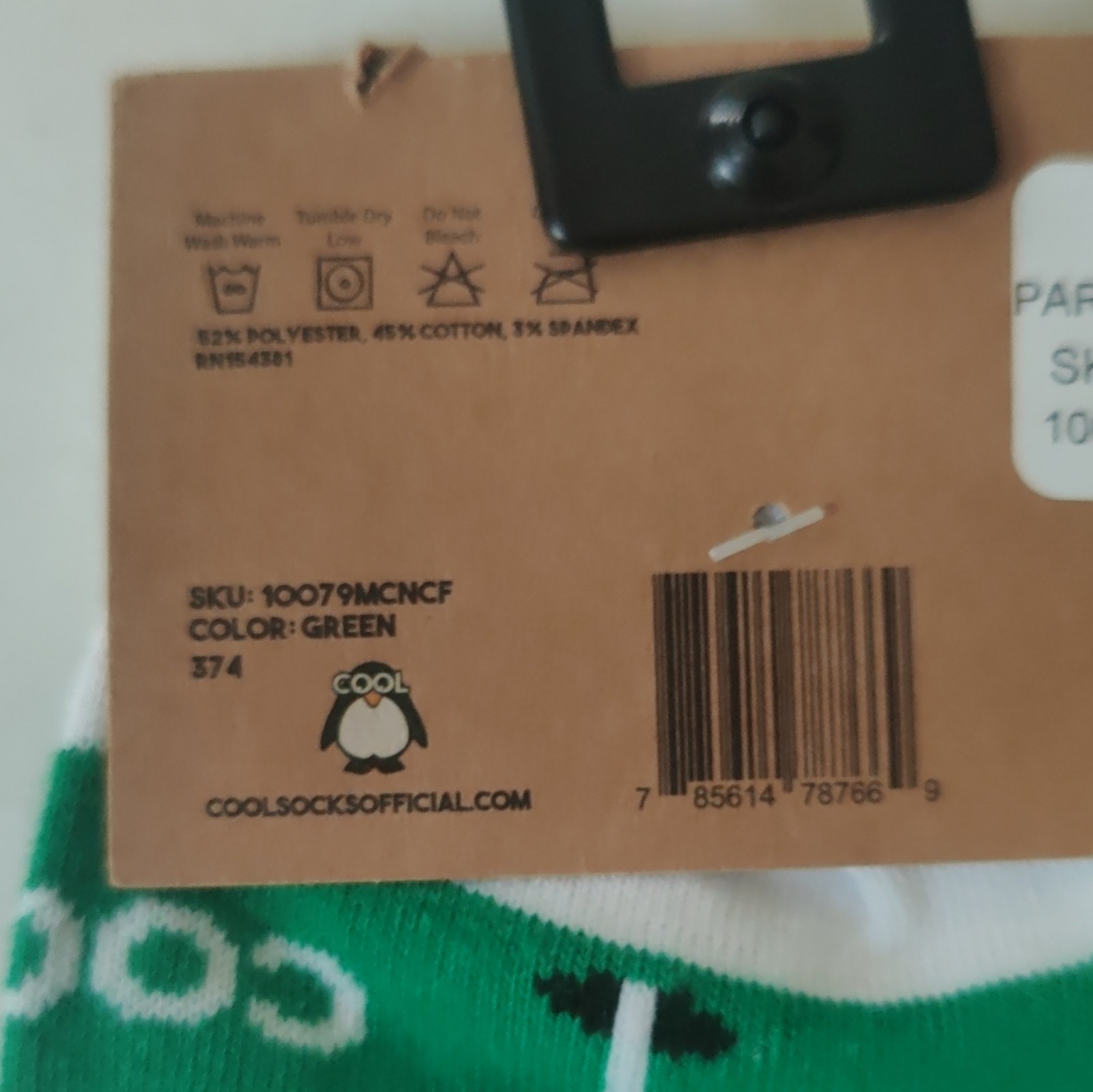 Cool Socks Men’s Golf Pattern Crew Socks, Green, Size 9-11