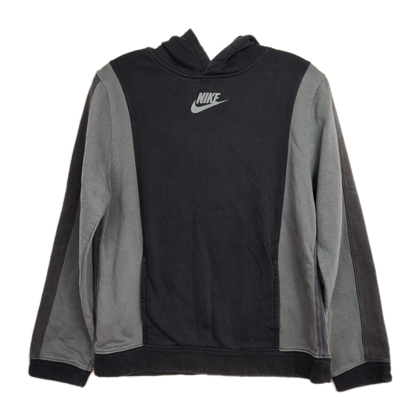 Nike Hoodie Sweatshirt Youth’s XL Black & Gray Pullover Long Sleeves Pockets