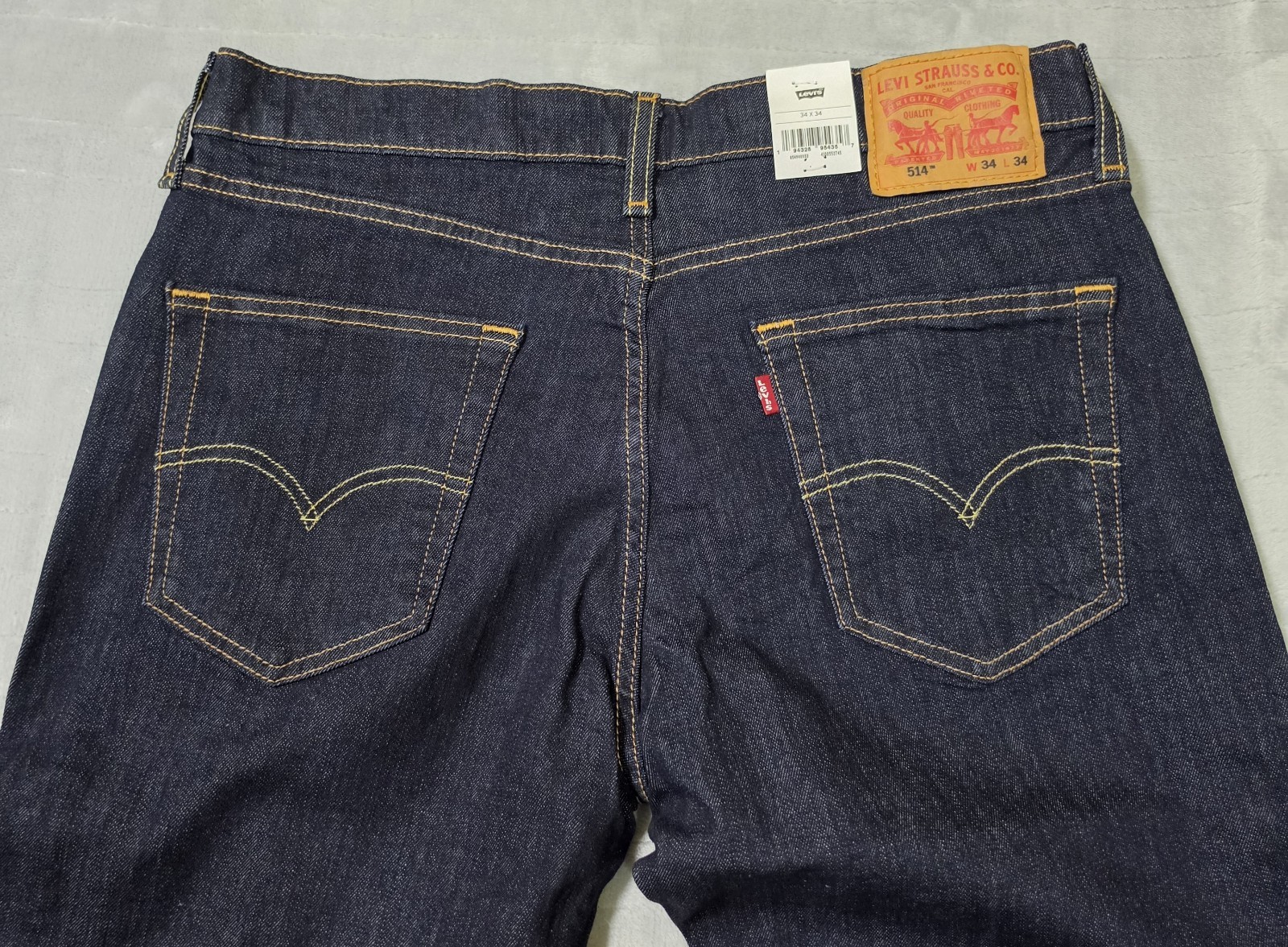 Levi’s 514 Flex Jeans Men’s 34 W x 34 L Straight Leg Stretch Levis