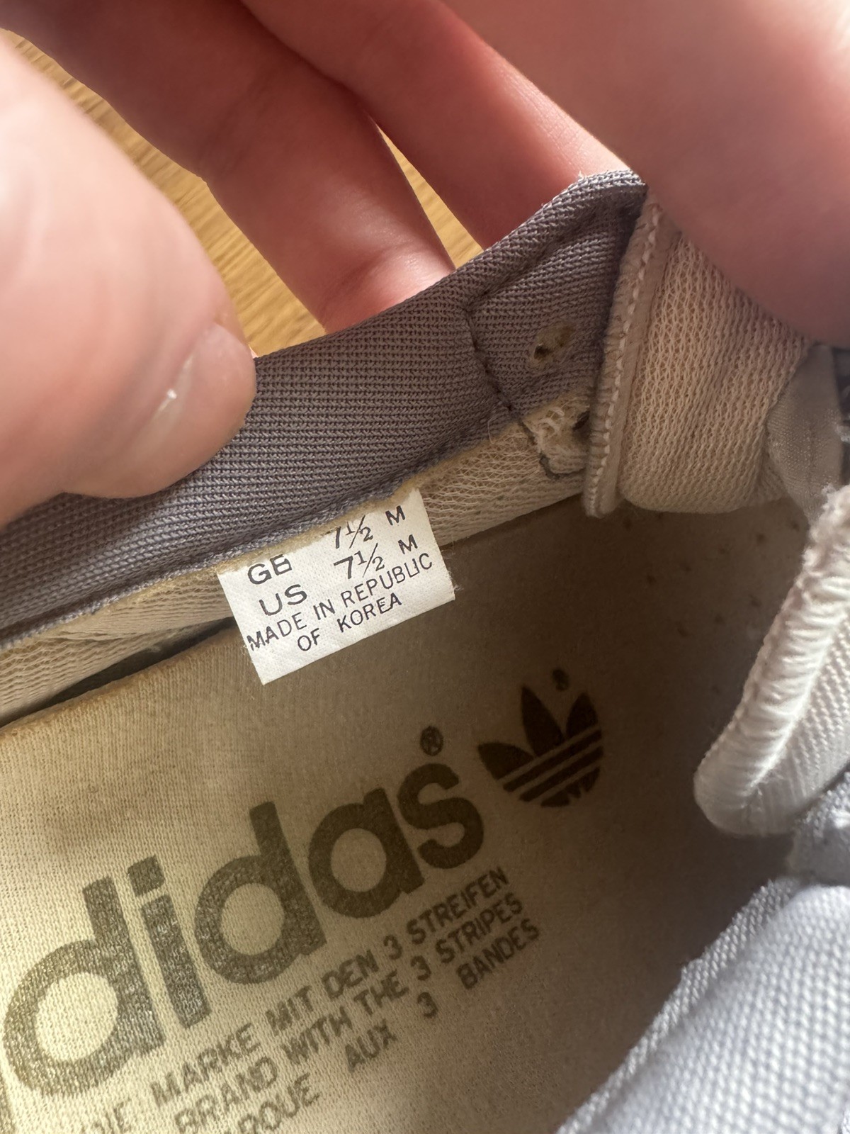Adidas Rochester vintage 88s 80s made in Rep of Korea uk7.5/us8/26cm