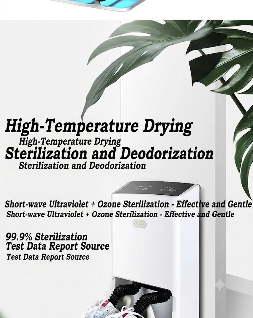 🔥 UV Shoe Dryer Deodorizer Sterilizer Machine 200W Fast Drying Timer Shoe Warme