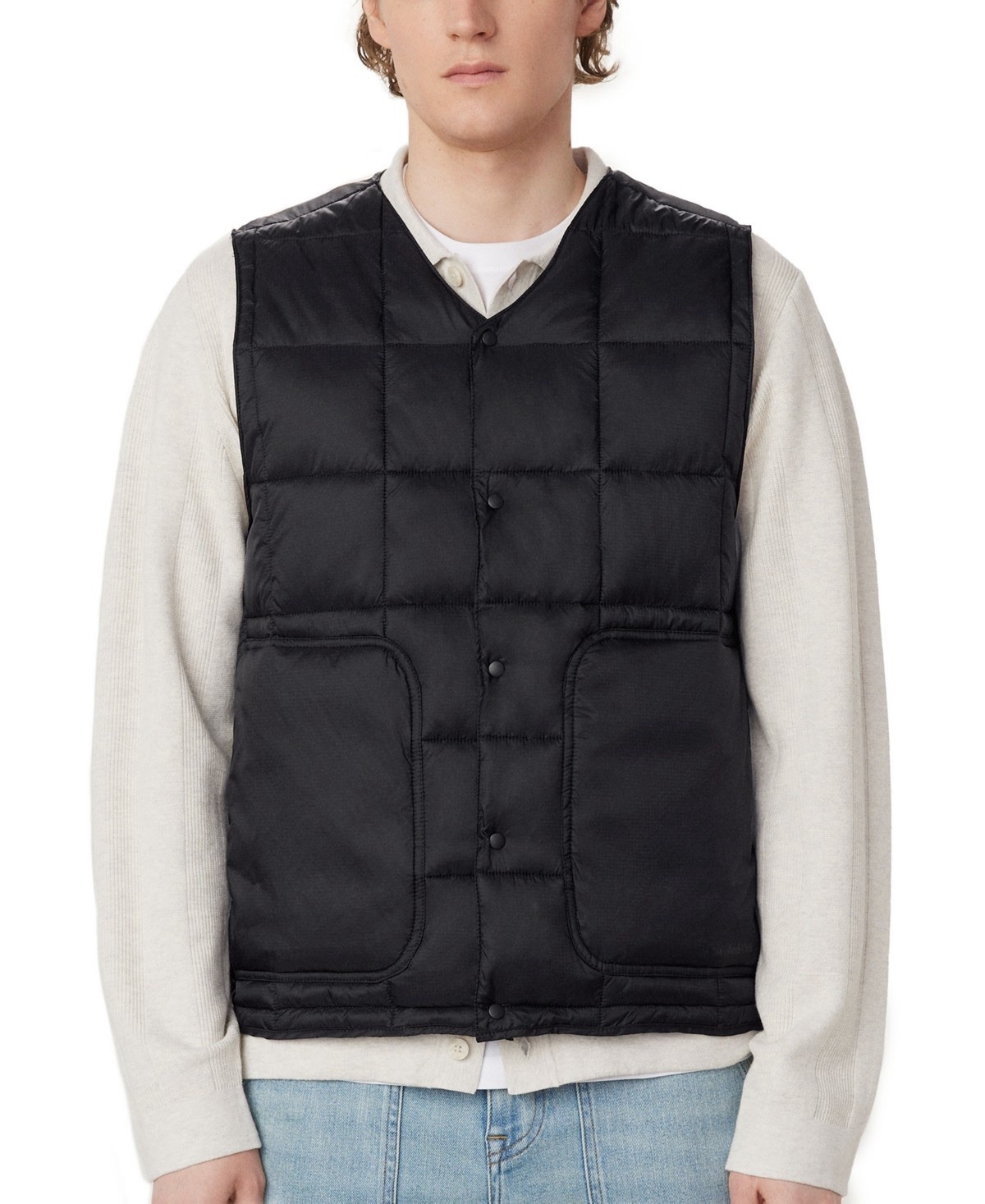 $129 Frank and Oak Men’s Aero 3.0 Size XXL Packable Liner Vest – Black