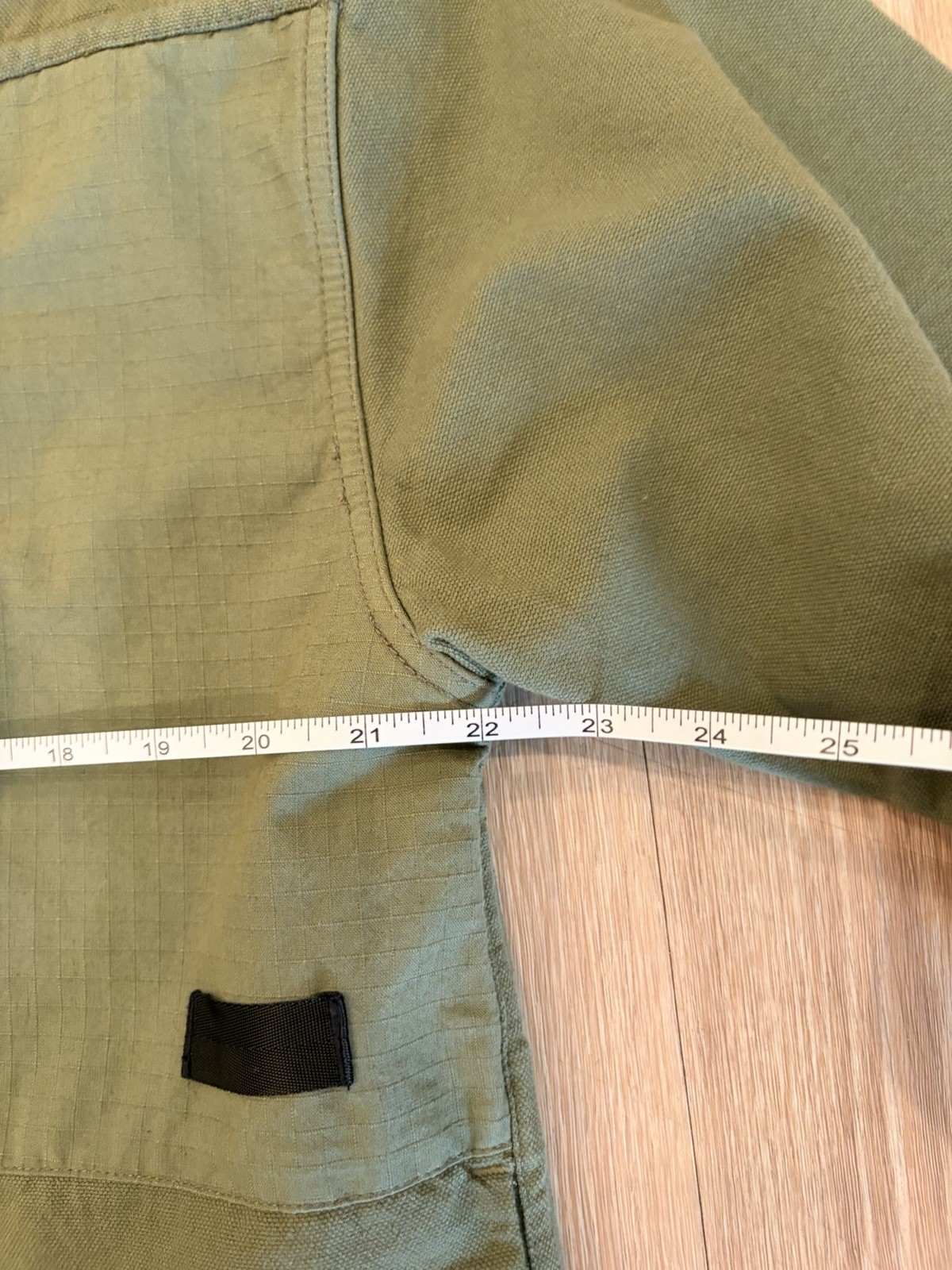 Earth Studies Men’s Green/Beige Button Front Jacket w/ Pockets Size S