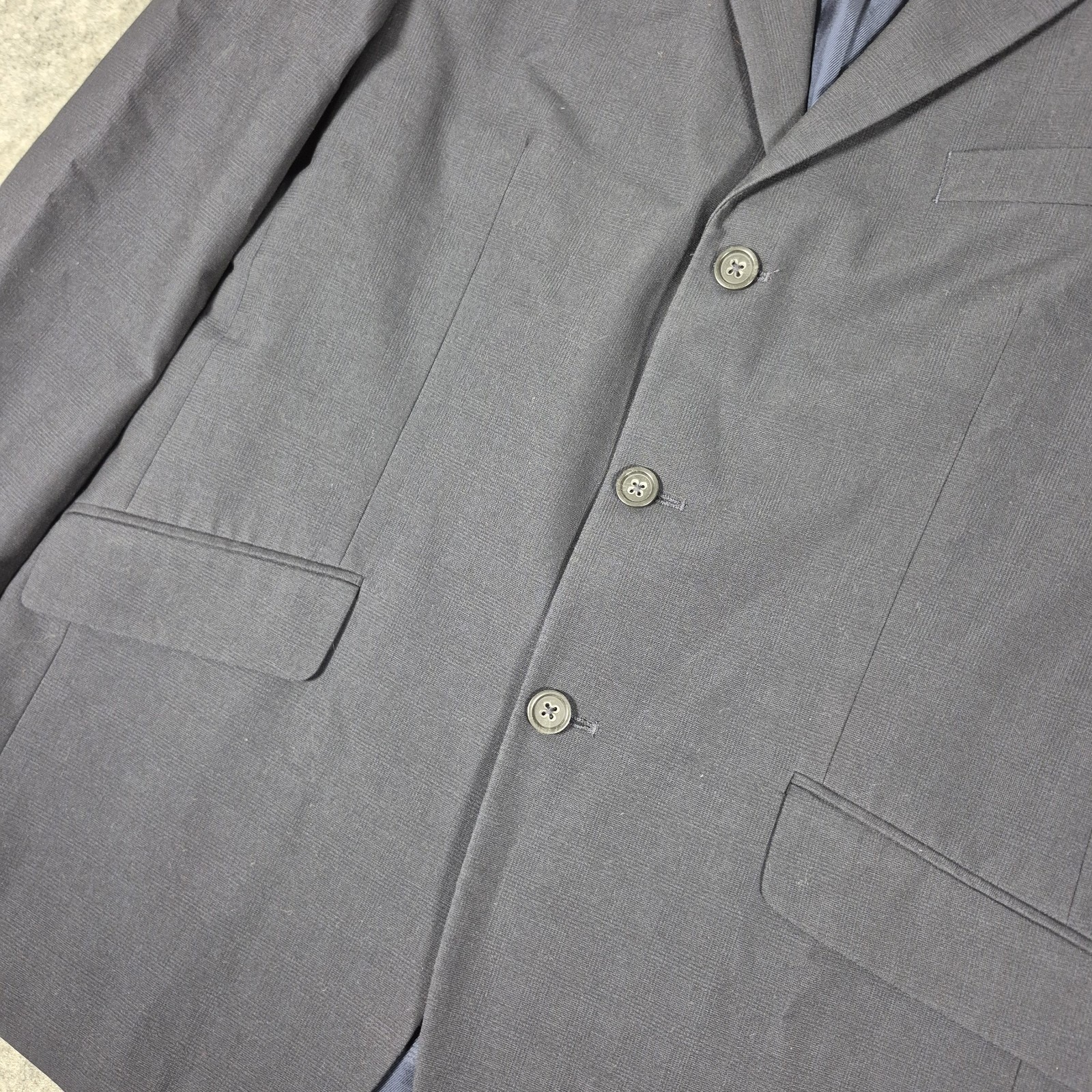 Banana Republic Blazer Mens 42R Gray Wool Blend Sports Coat Suit Jacket