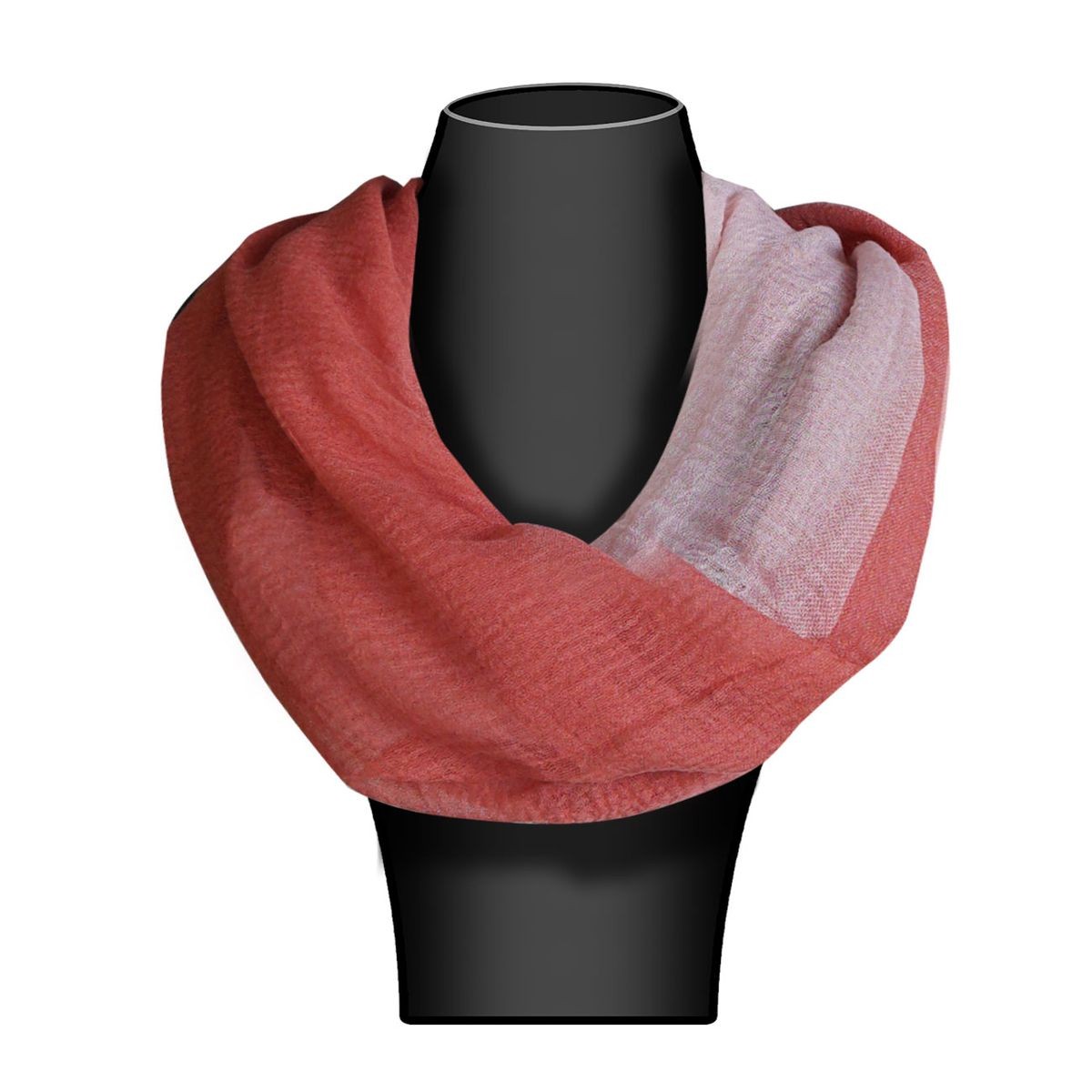 soft loop scarf tube scarf beautiful gradient red black gray blue green