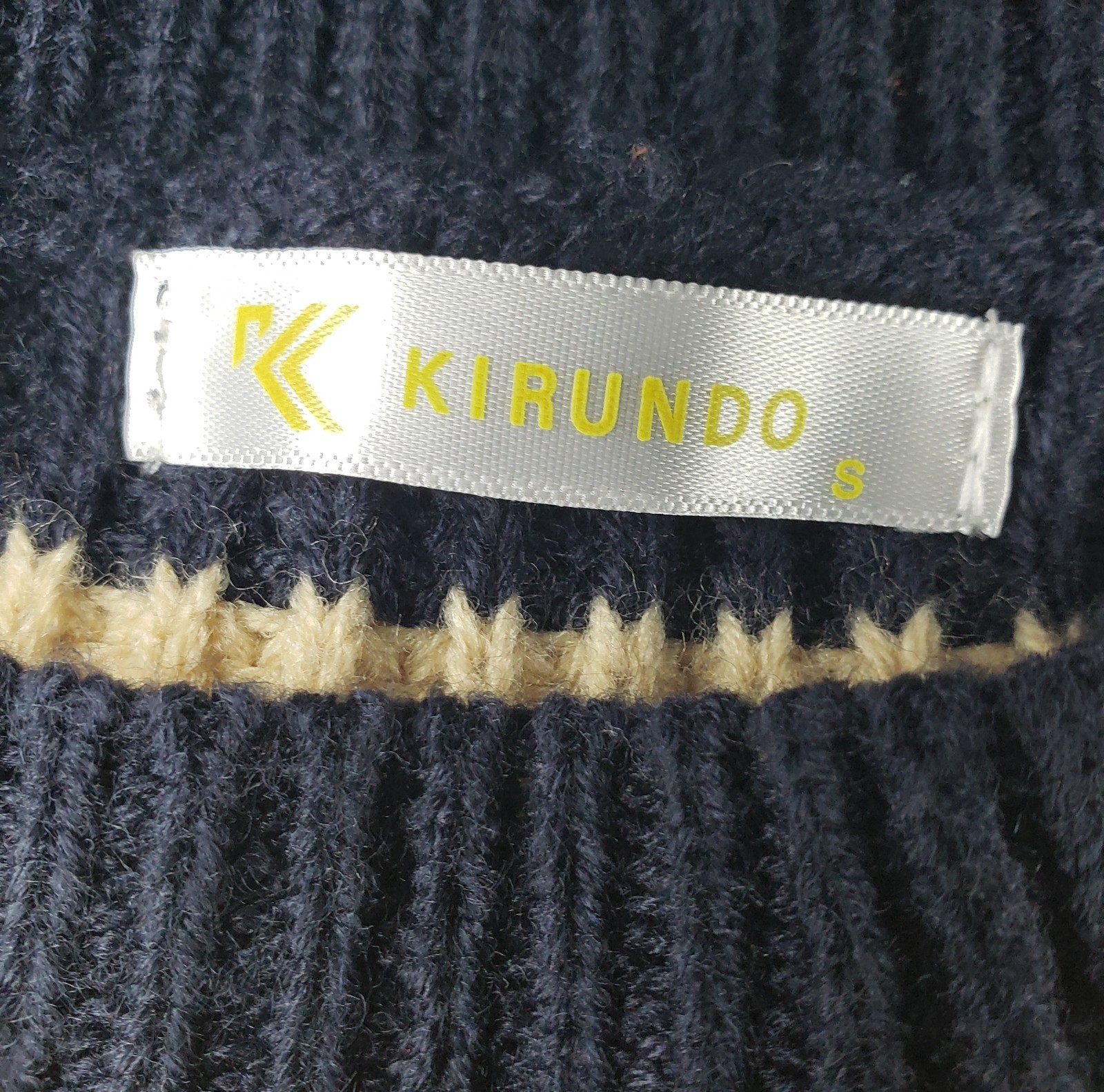 Kirundo Striped Knit Sweater Womens Size Small Crew Neck Pullover Long Sleeve