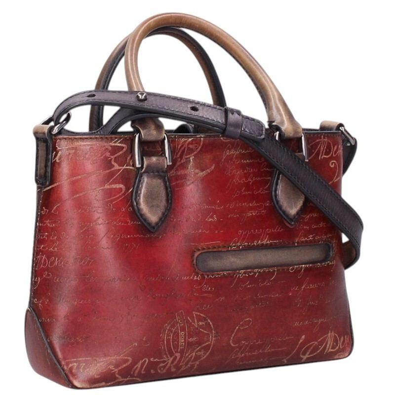 BERLUTI Bag: Toujours Gulliver Japan Limited Red Brown W25.5H16.5D6cm;