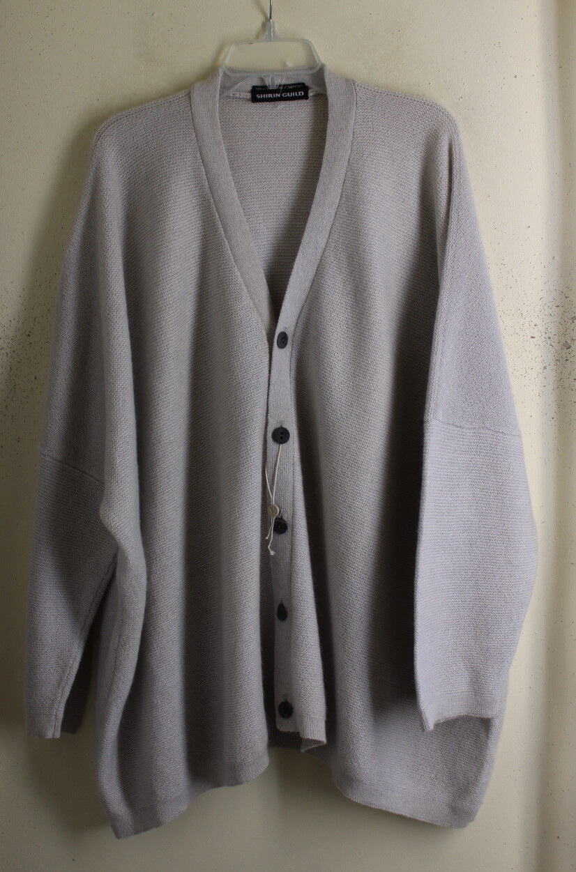 New Shirin Guild OS 53% Cashmere Mohair 32″L Cardigan Sweater Eskandar 1X 2X 3X