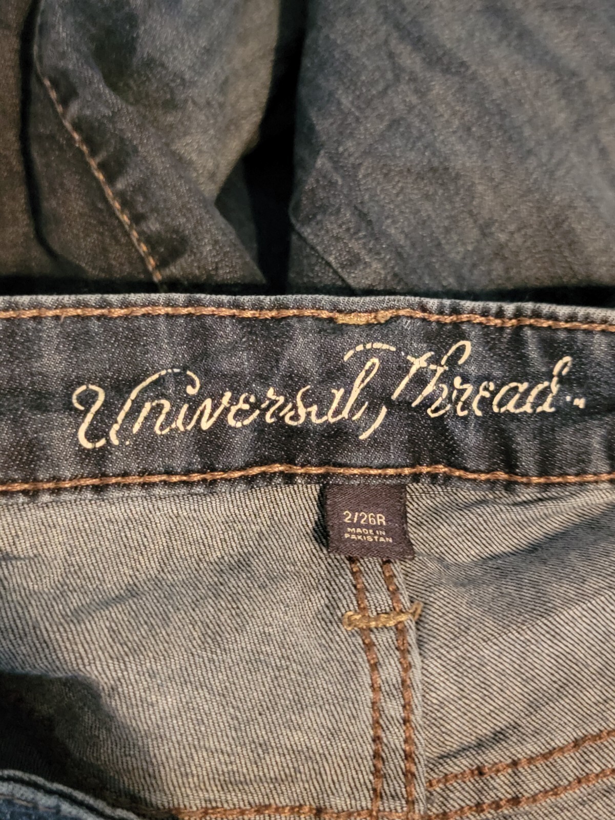 universal thread jeans womens size 2/26r skinny high rise stretch denim blue