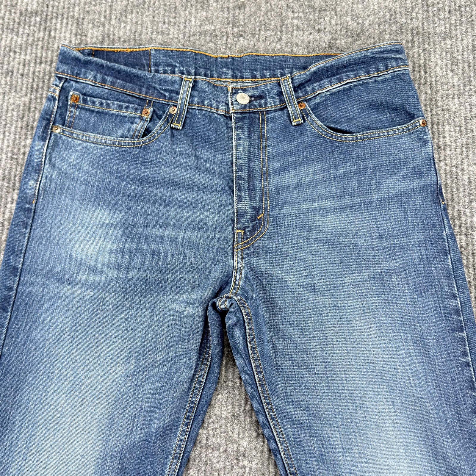 Levis 511 Jeans Mens 34×32 Blue Medium Wash Slim Straight Stretch Denim Casual