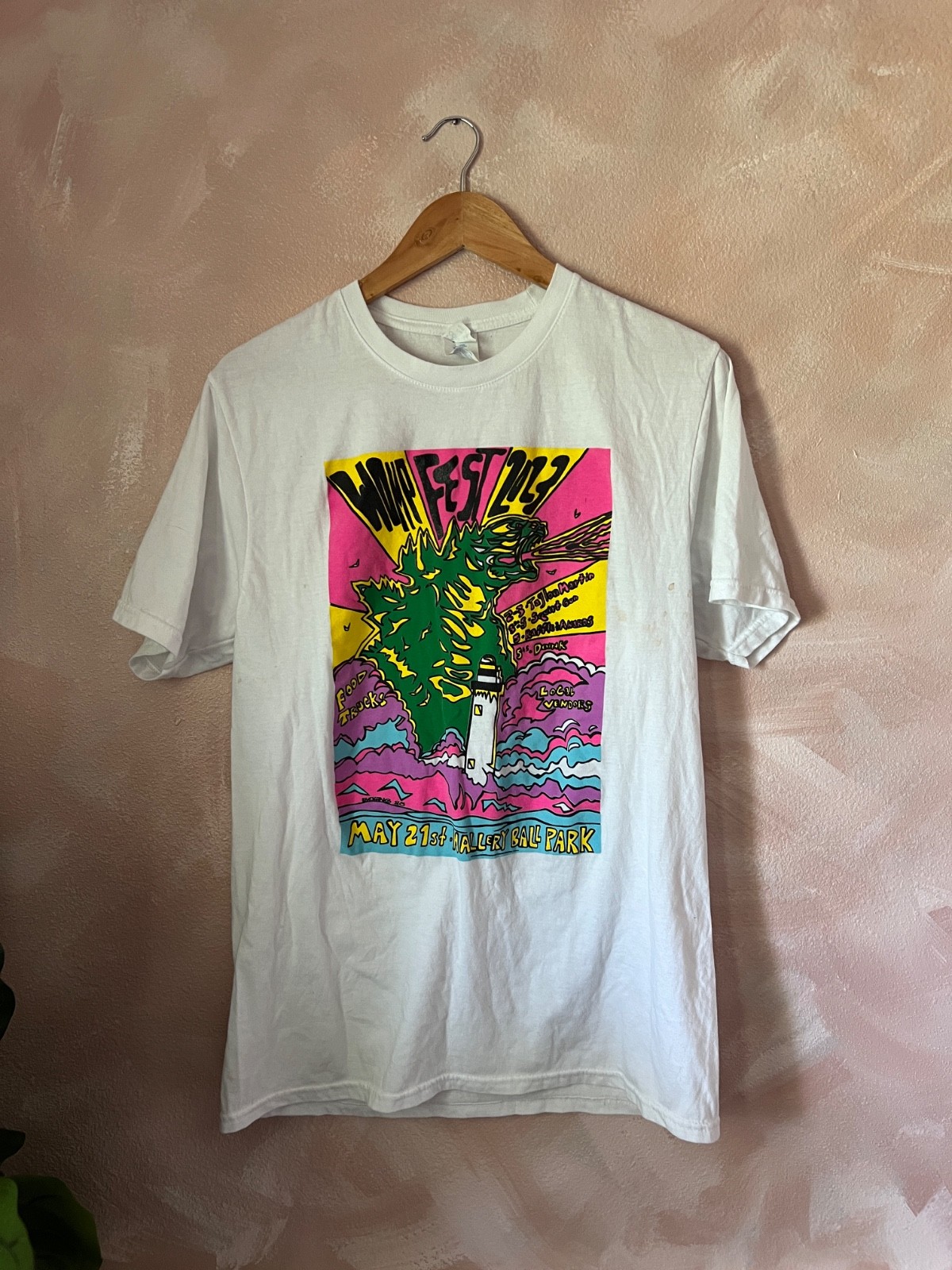 Womp Fest 2023 T Shirt Haller Ball Park Psychedelic Graphic Festival Tee