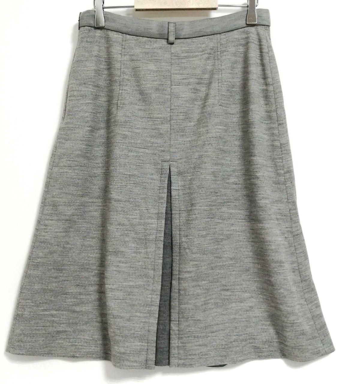 BURBERRY Melange Wool Blend Jersey Skirt 20AW Used
