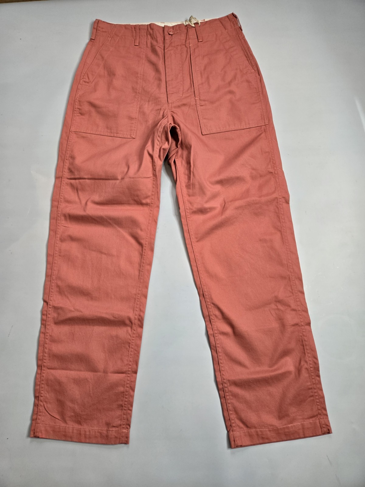 ENGINEERED GARMENTS NEW YORK PINK 6.5OZ FLAT TWILL FATIGUE PANTS MADE IN USA