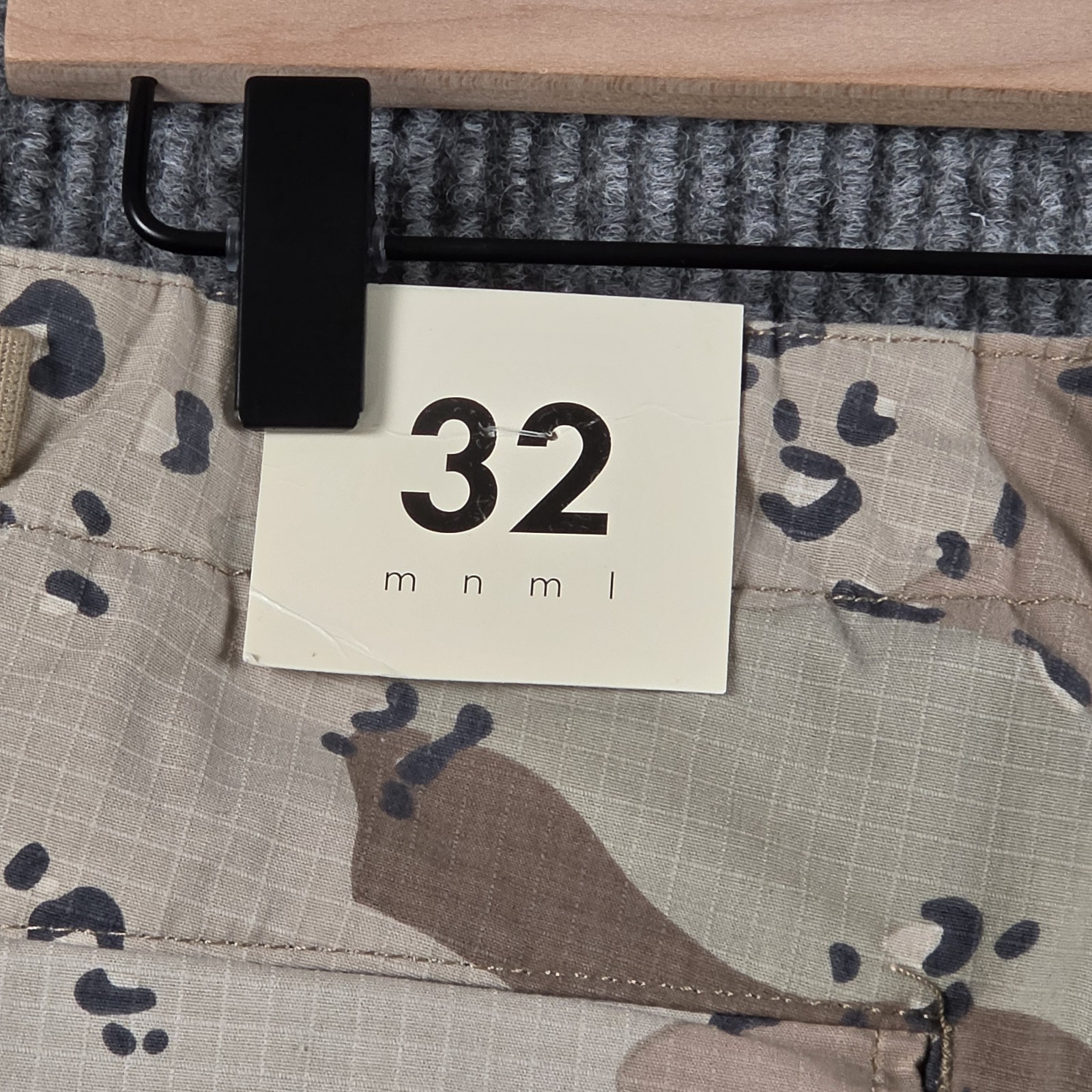 New Mnml X515 Cargo Convertible Denim Pants Desert Camo Sz 32 Streetwear Utility