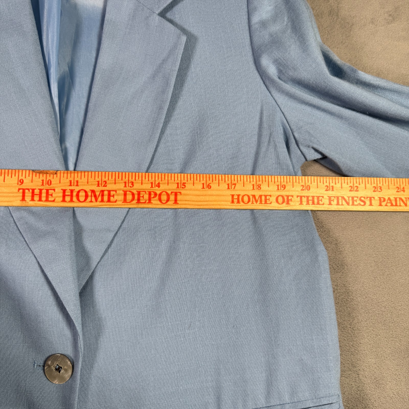 Requirements Blazer Womens 12 Light Blue Single Breasted Pastel Office NEW