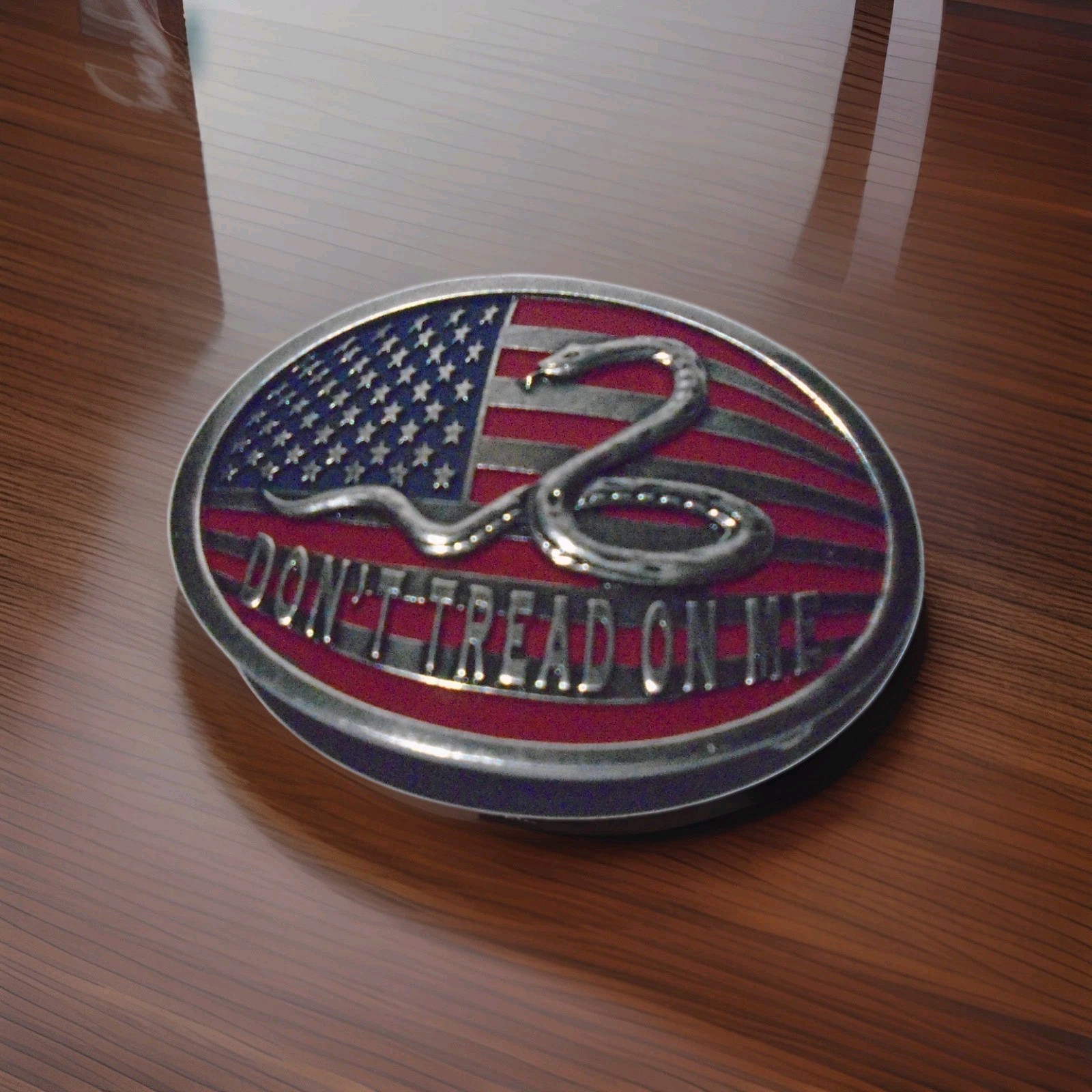 DON’T TREAD ON ME USA FLAG/COLORS– BELT BUCKLE-SEE PICTURES