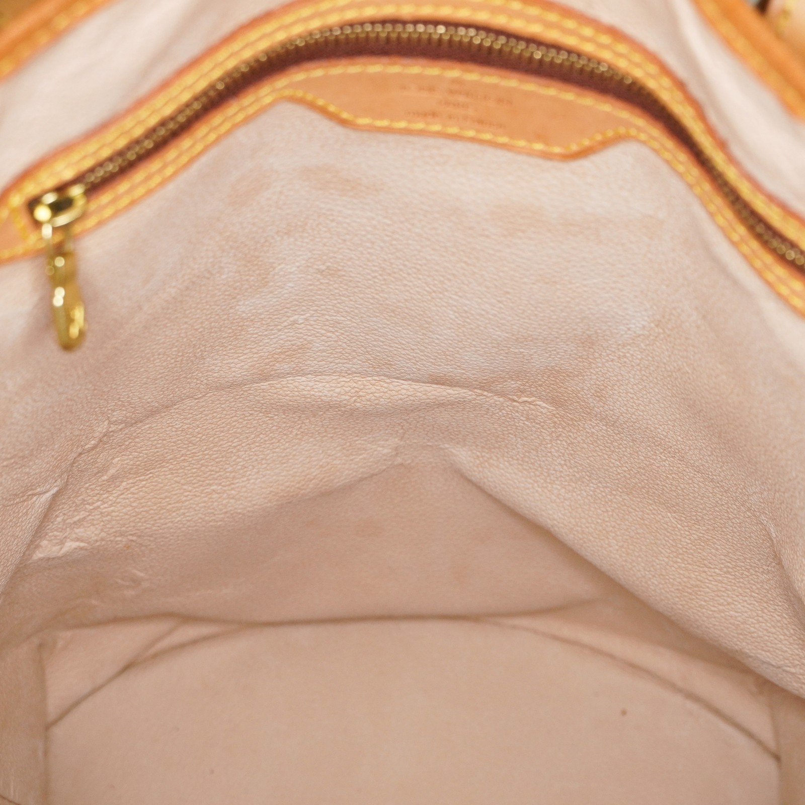 Louis Vuitton Monogram Bucket GM M42236 Tote Bag Brown w/Pouch Used 07E072420019