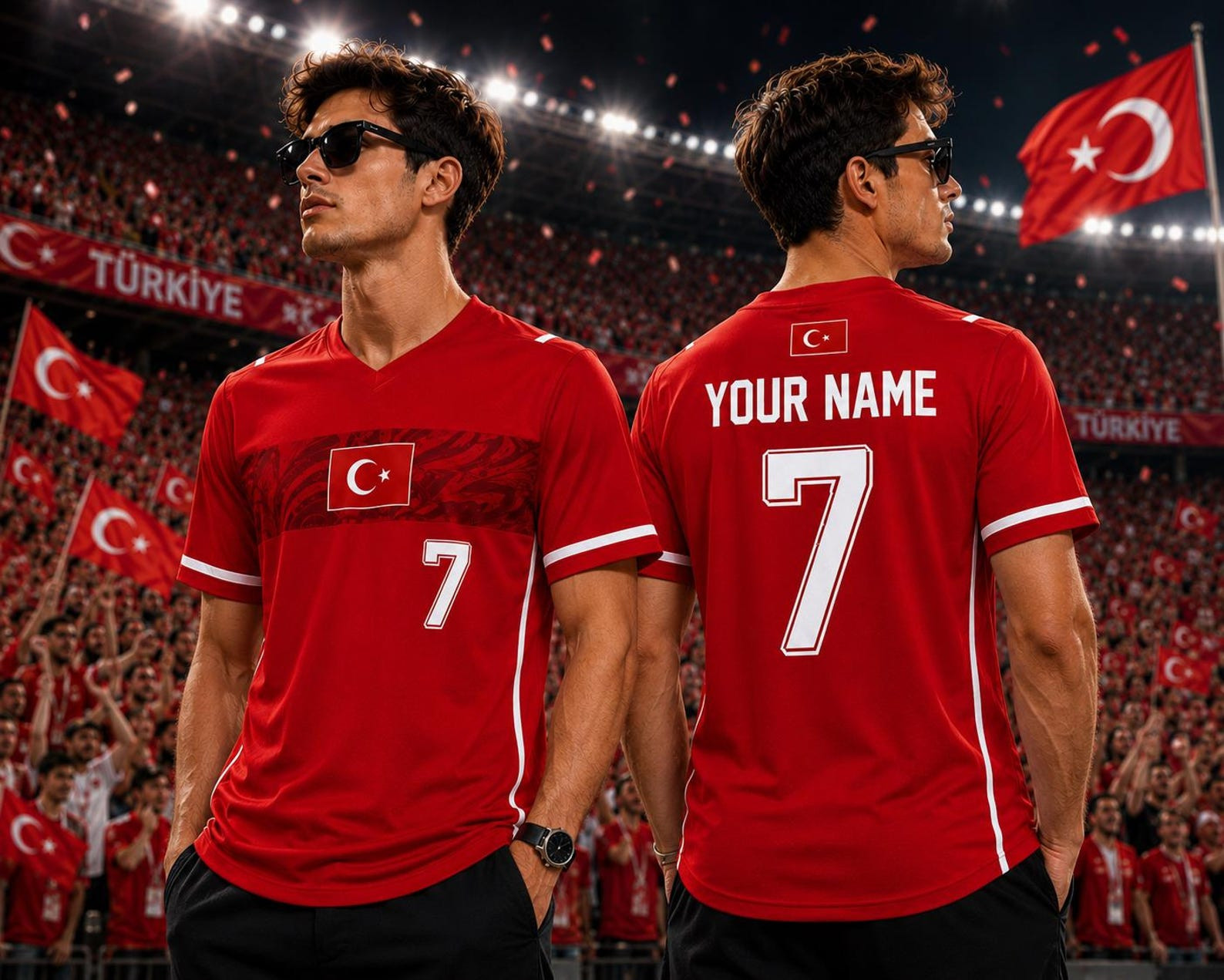 Turkey Soccer Jersey Personalized, Custom Turkiye Football Jersey, Custom Name