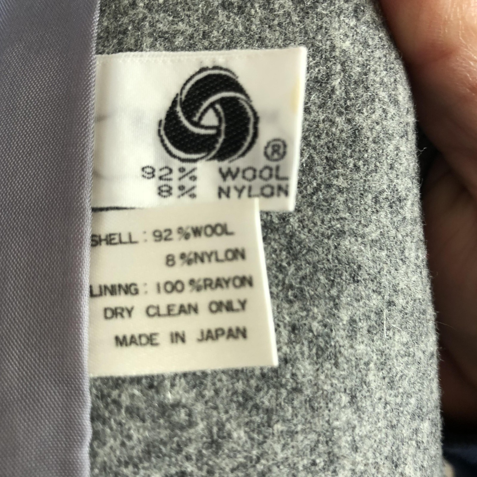 SA Blazer Womens 6 Gray Wool Nylon Old Money Vintage Japan Career Professional
