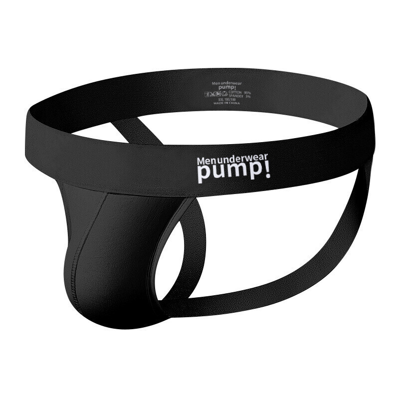 Sexy Mens Low-rise Cotton Gay Jockstrap Underwear Pouch Thongs Bikini Briefs US