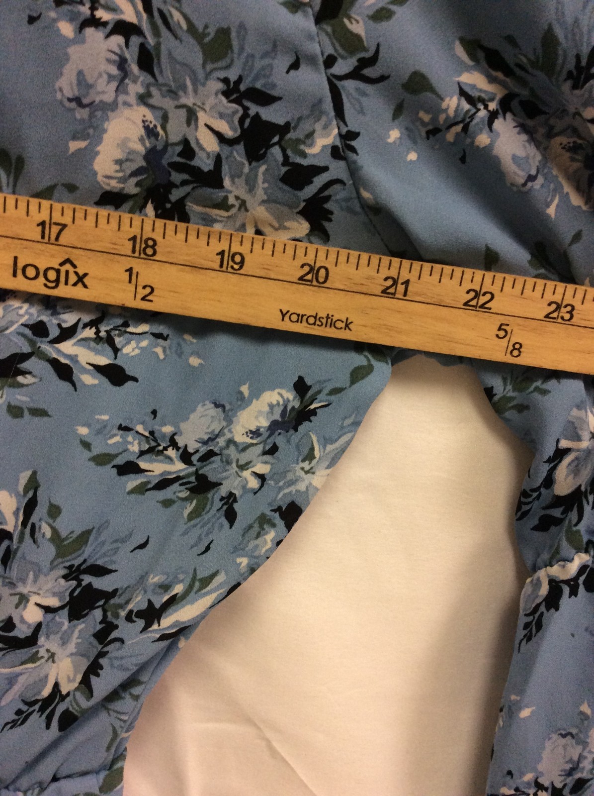 A love Story Blue Floral Top Size XL