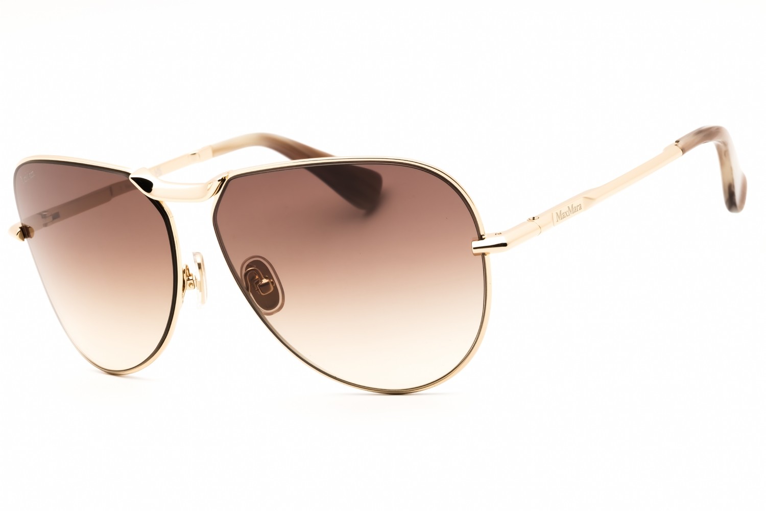MAX MARA MM0134-32F-59 Sunglasses Frame Size 59mm 125mm 13mm GOLD Women