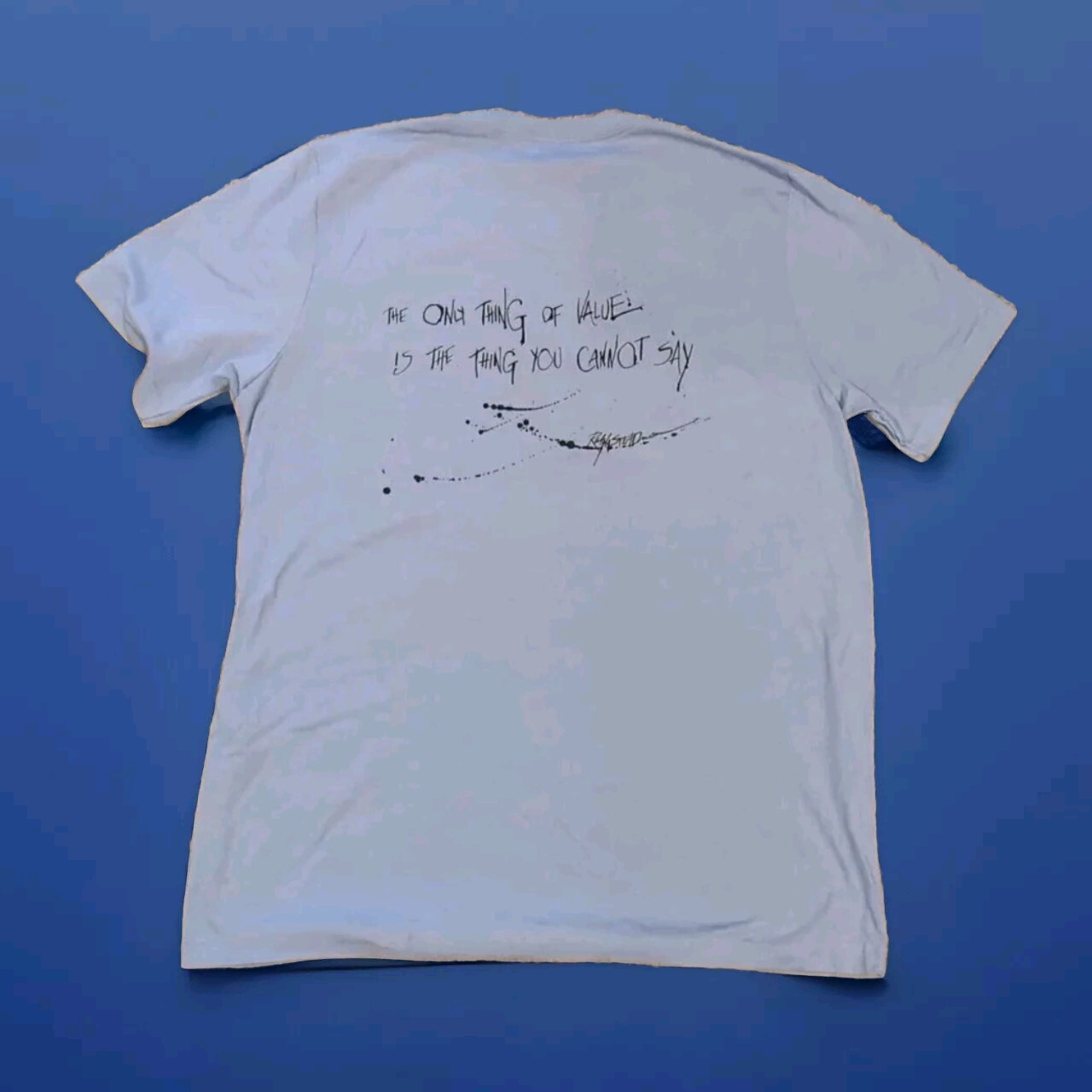 Gonzo Ralph Steadman Shirt Logo Tee Gray Fear And Loathing In Las Vegas XL