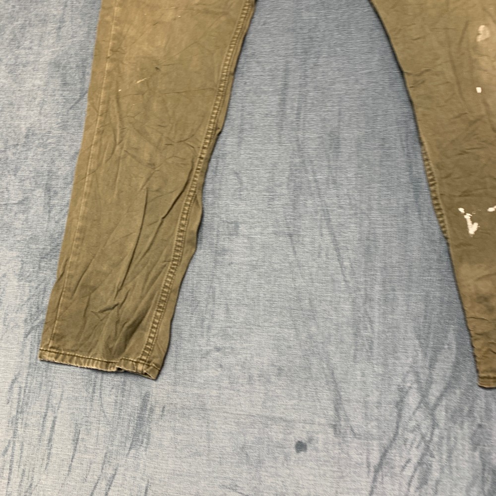 Levi’s 511 Jeans Men 36×32 Olive Green Denim Slim Fit Everyday Wear Straight Leg