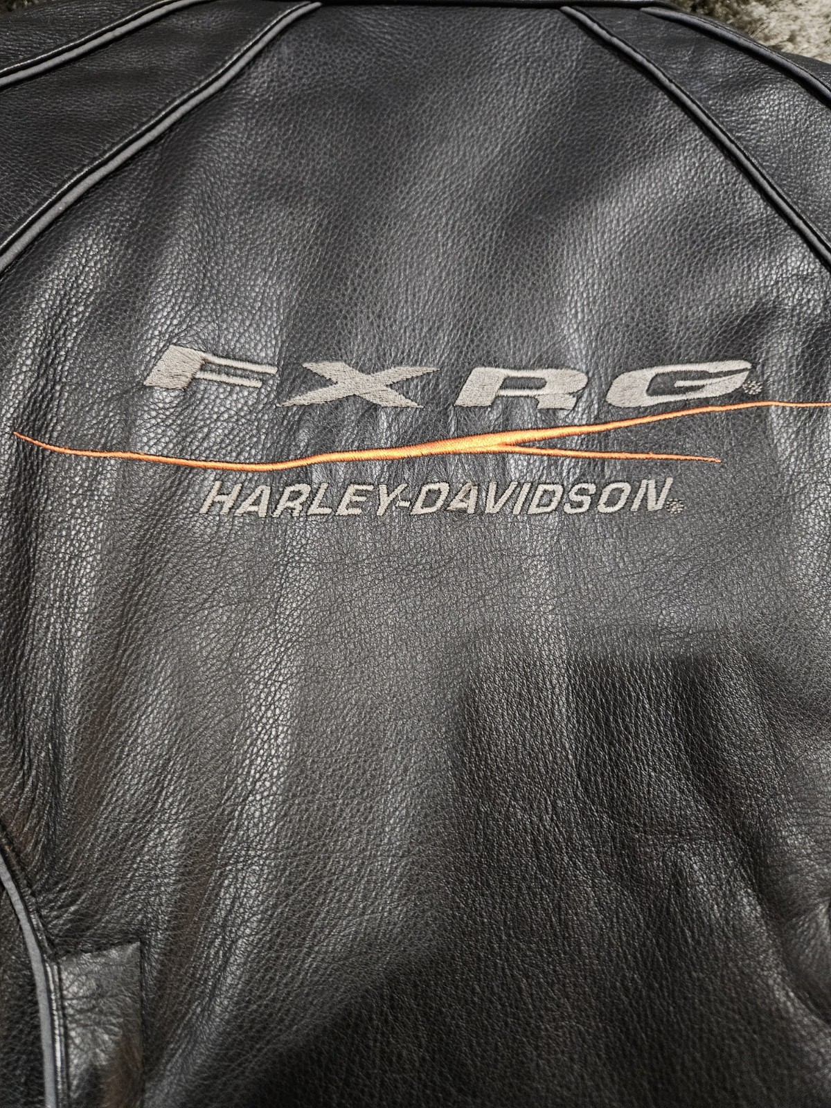 Harley-Davidson FXRG Functional Black Leather Riding Jacket Women’s Size 1W (XL)