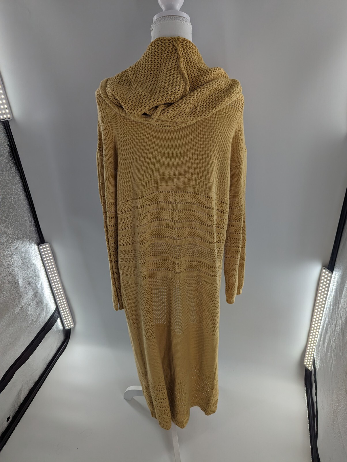 Marled Reunited Clothing Open Front Cardigan M Sahara Sun